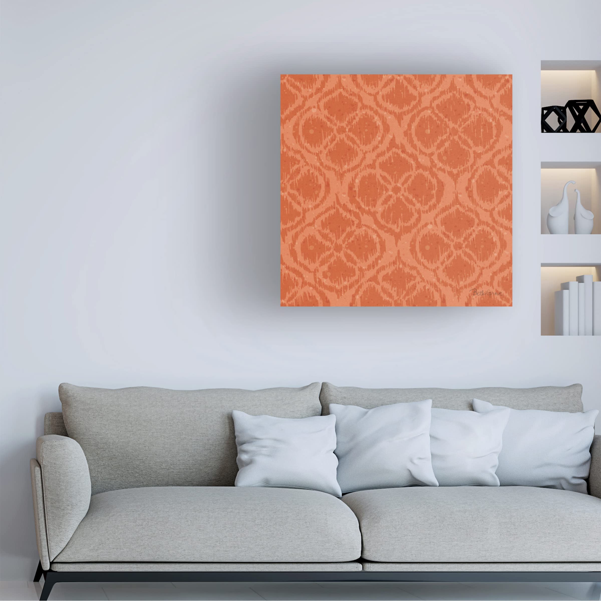 Beth Grove 'Harvest Bouquet Pattern VC' Floral Canvas Wall Art Print - Handmade Home Decor for Living Room, Bedroom & Office