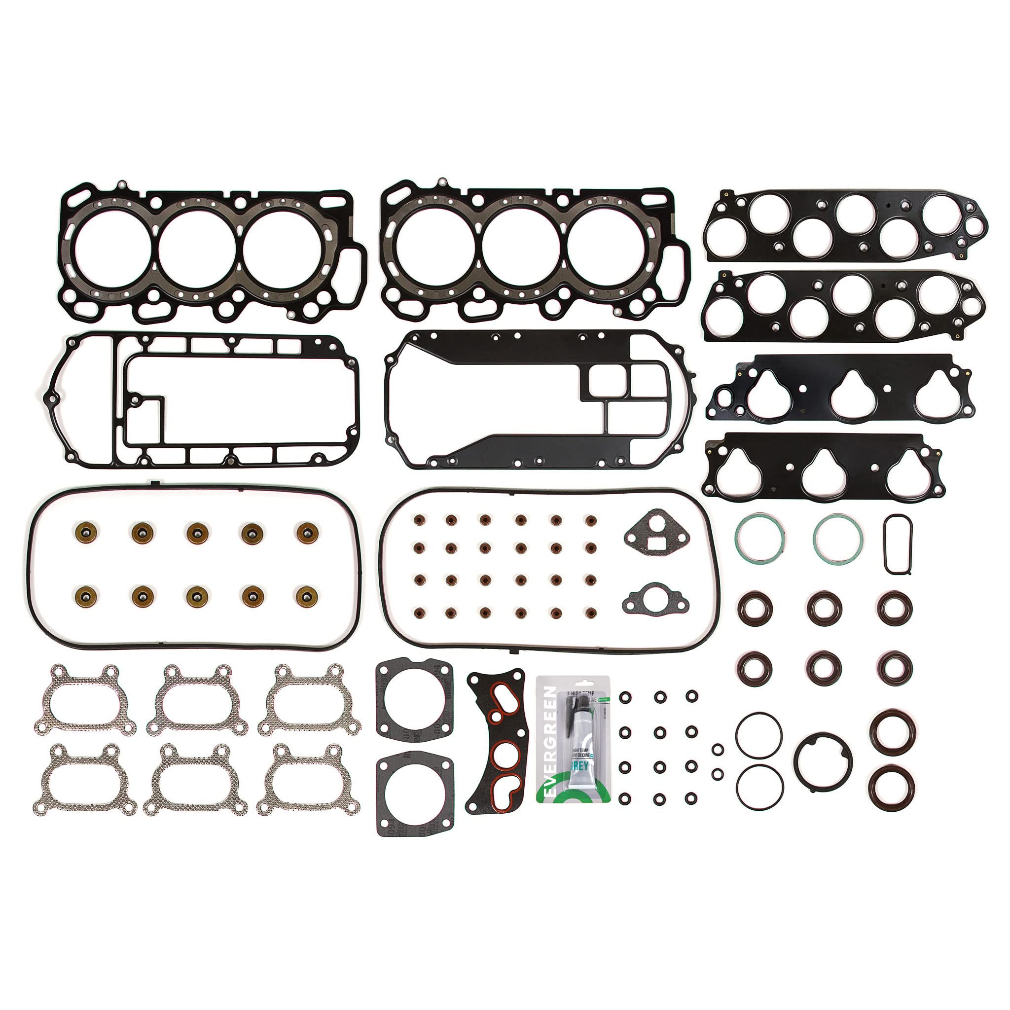 Full Gasket Set Intake & Exhaust Valves Compatible with 2003-2005 Acura Honda 3.2L 3.5L J32A3 J35A5 Engines - Perfect for Engine Rebuilds, Valve Cover Replacement & Performance Upgrades