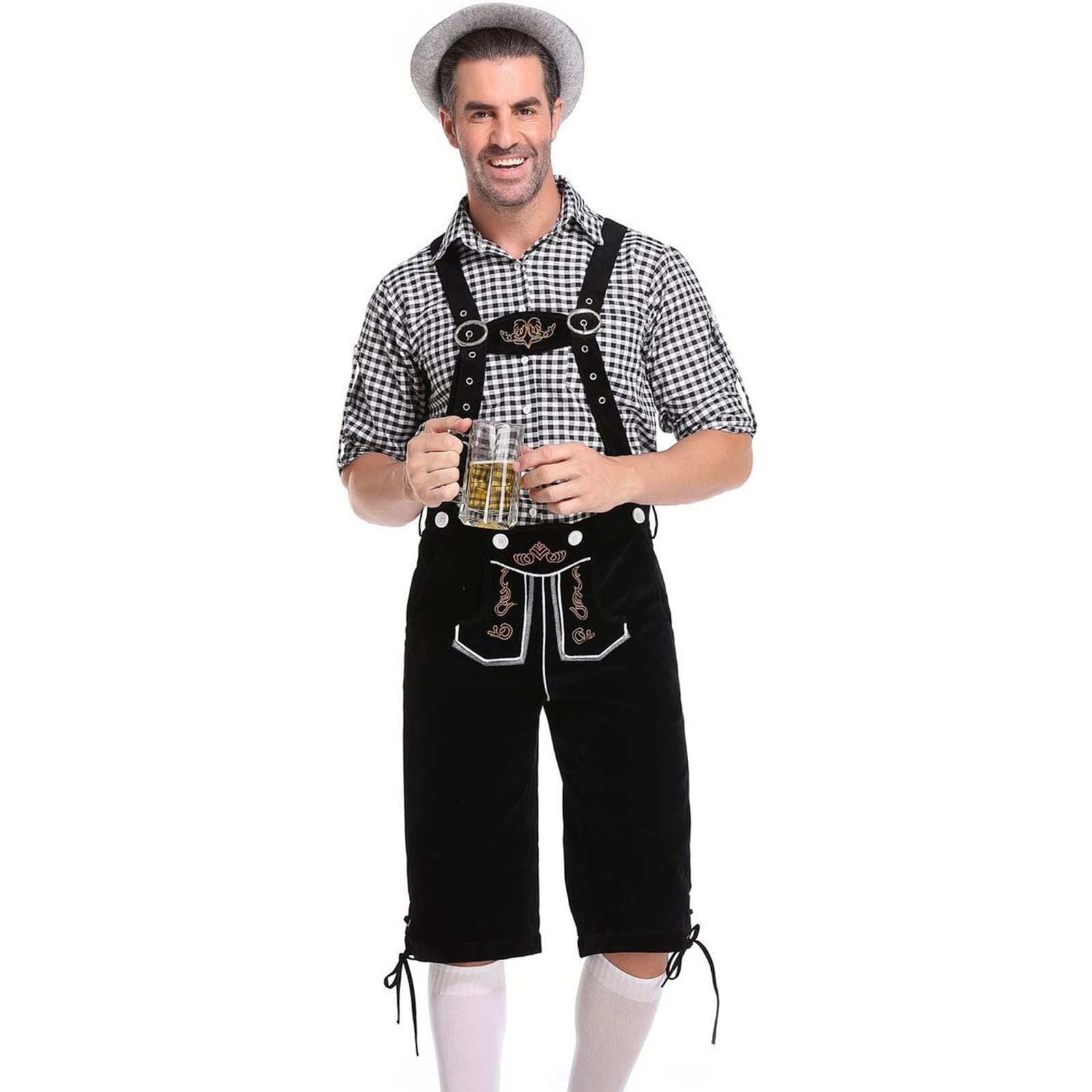 Authentic Bavarian Oktoberfest Hat - Traditional German Beer Festival Hat for Oktoberfest, Halloween & Costume Parties - Perfect for Oktoberfest Celebrations, Themed Events & Bavarian Style Outfits