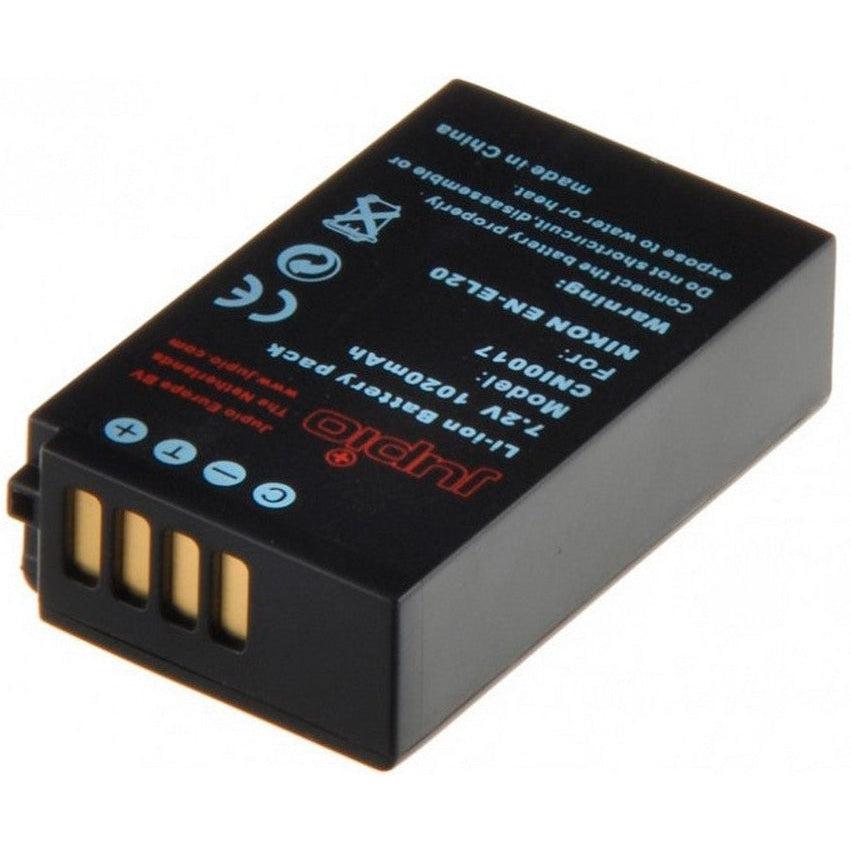 Jupio EN-EL20 Replacement Battery for Nikon Cameras - 7.2V 1020mAh Lithium-ion - Compatible with Nikon D3100, D3200, D5100, D5200 DSLR Cameras - Perfect for Travel, Photography & Professional Shoots