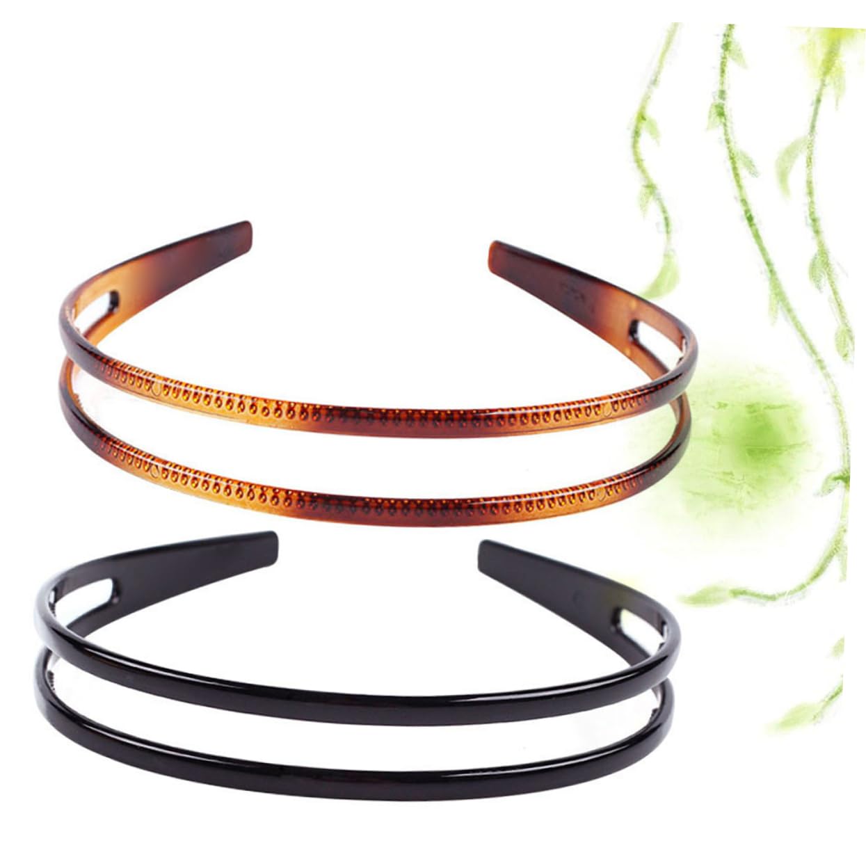 Beaupretty 3-Pack Double Row Toothed Hair Bands for Women - Non-Slip Fashion Scrunchies & Headbands (6pcs x 3) - Perfect for Workouts, Yoga, and Everyday Styling