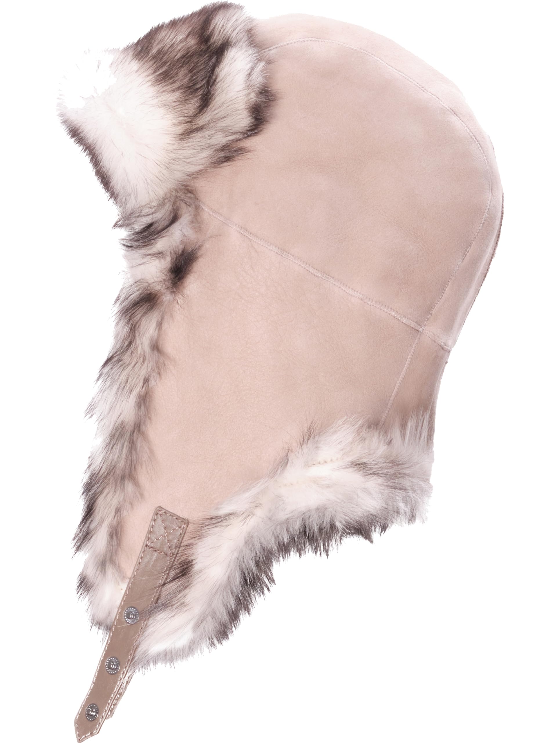 Everest Ultra-Warm Shearling Trapper Hat for Men & Women - Genuine Leather Winter Hat with Ear Flaps - Perfect for Skiing, Snowboarding & Cold Weather Outdoor Activities