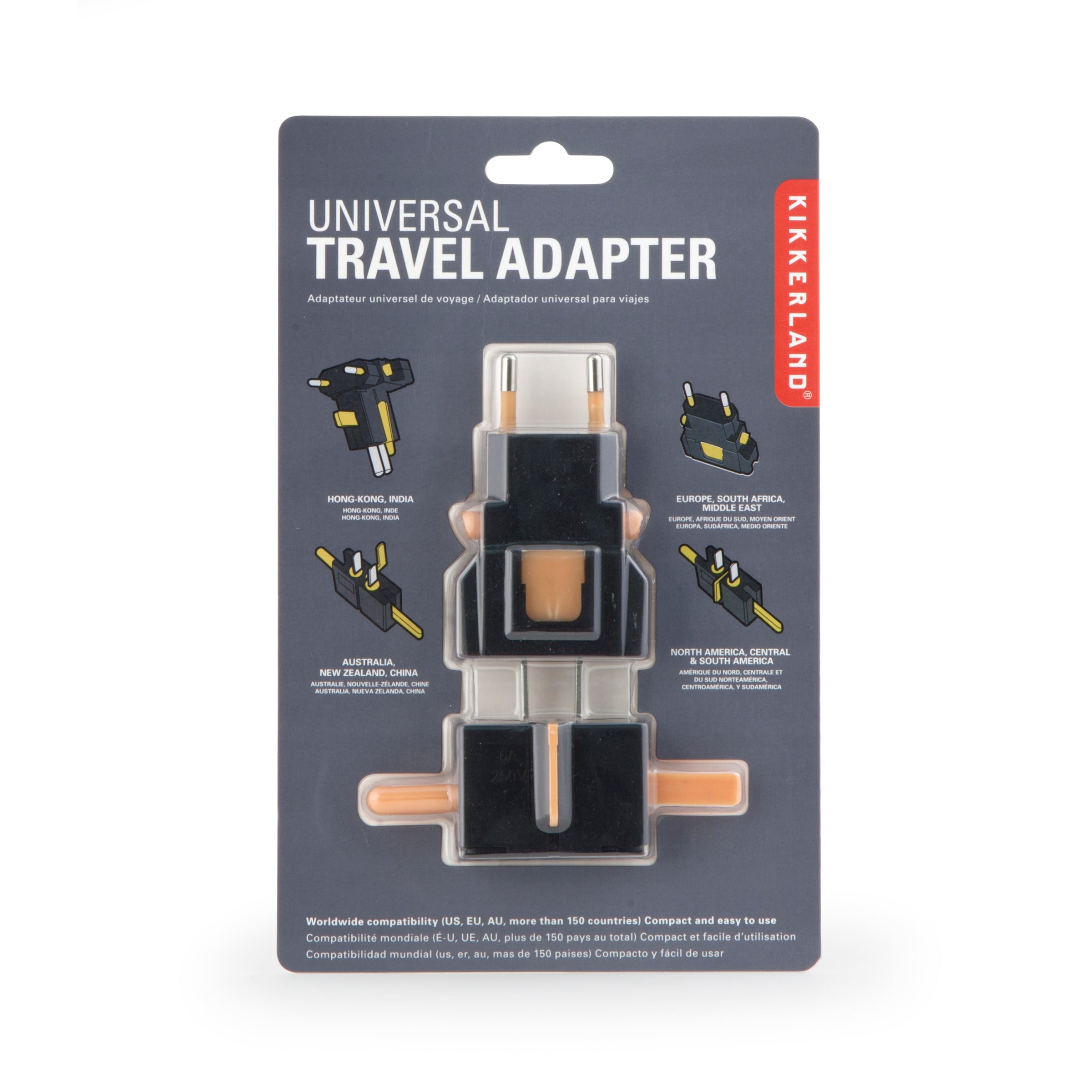 Universal Travel Adapter - Worldwide All-in-One Power Converter with USB Ports for International Travel, Business Trips & Vacation Charging Needs