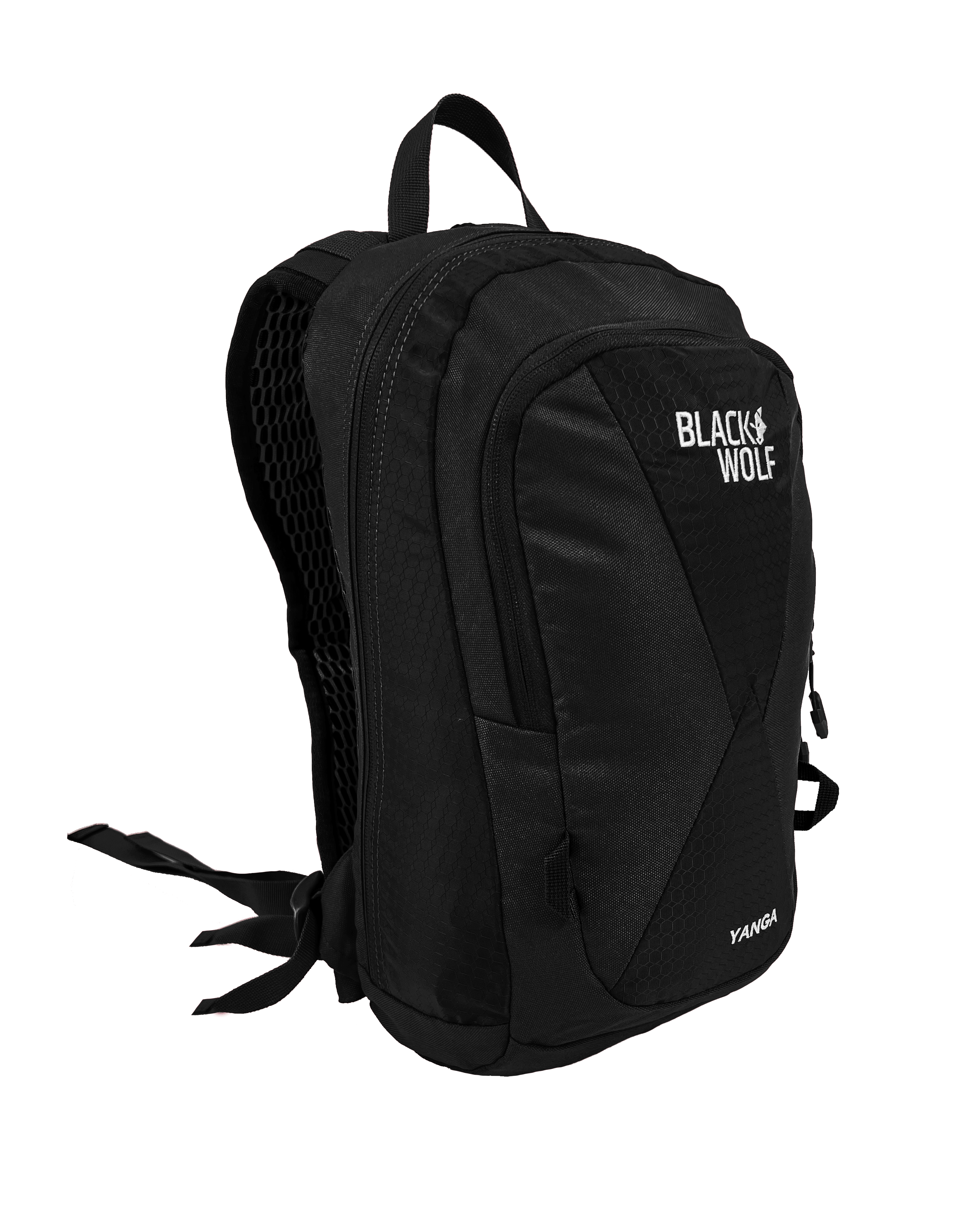 Black Wolf Yanga 13L Backpack - Lightweight Durable Hiking Backpack for Men & Women - Perfect for Travel, Camping, and Outdoor Adventures (Jet Black)