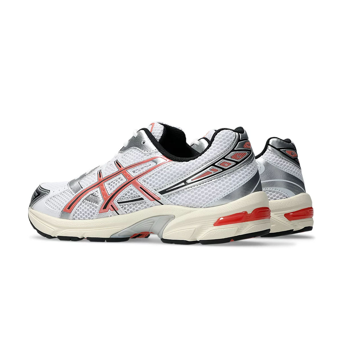 GEL 1130 'White Desert Red' Running Shoes - Lightweight Comfort for Men & Women - Perfect for Jogging, Gym Workouts & Daily Wear