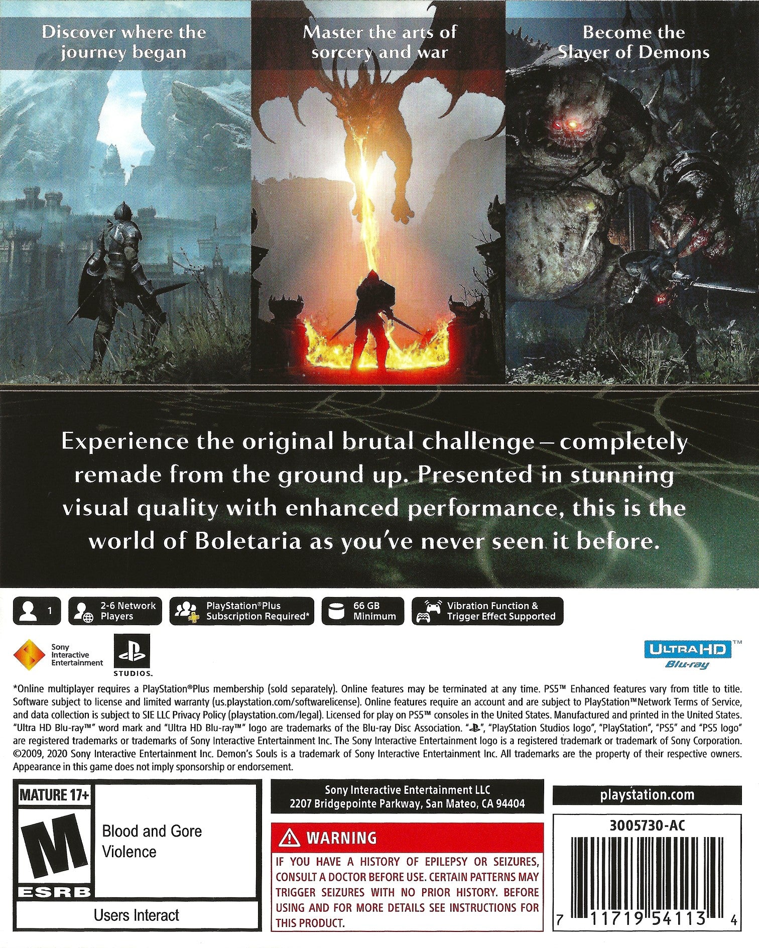 Used Demon's Souls PS5 Video Game - Authentic Pre-Owned Action RPG for PlayStation 5 | Perfect for Hardcore Gamers & Souls Series Fans