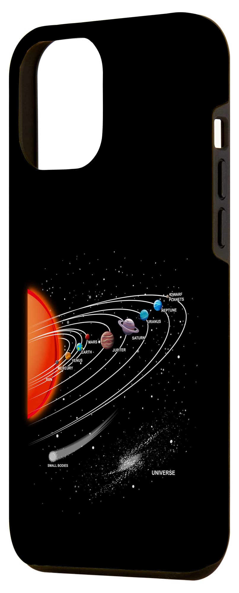 iPhone 12 Pro Max Case - Solar System Planets Astronomy Design - Premium Protective Phone Cover for Space Enthusiasts | Perfect for Daily Use, Travel & Gift Giving