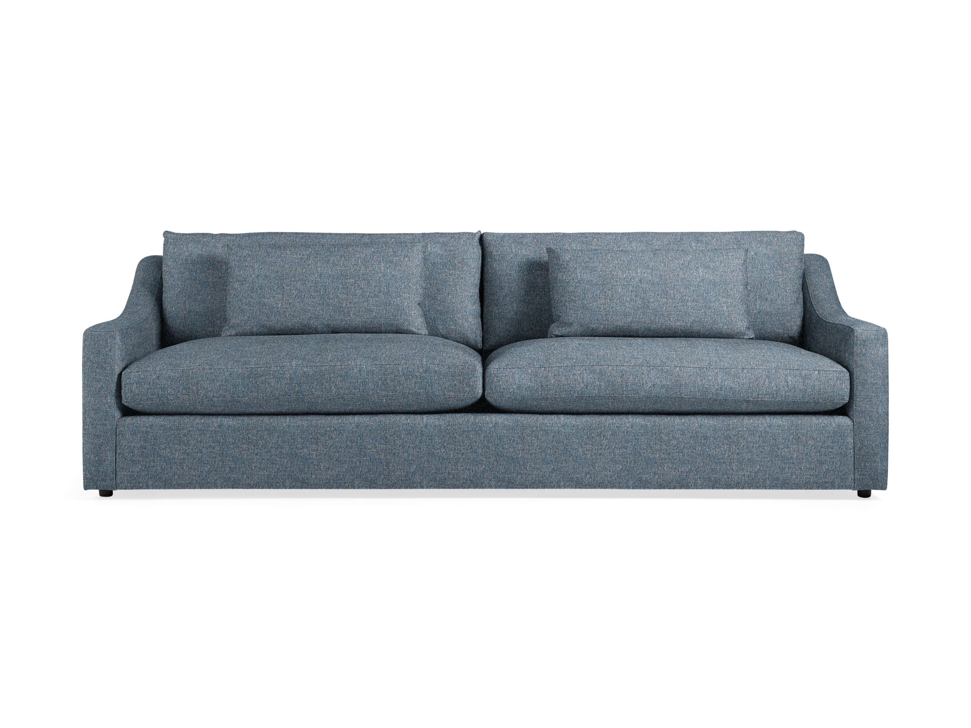 Ashby Sofa 506 - Modern 3-Seater Fabric Couch with Sturdy Wooden Legs for Living Room, Lounge & Office Comfort