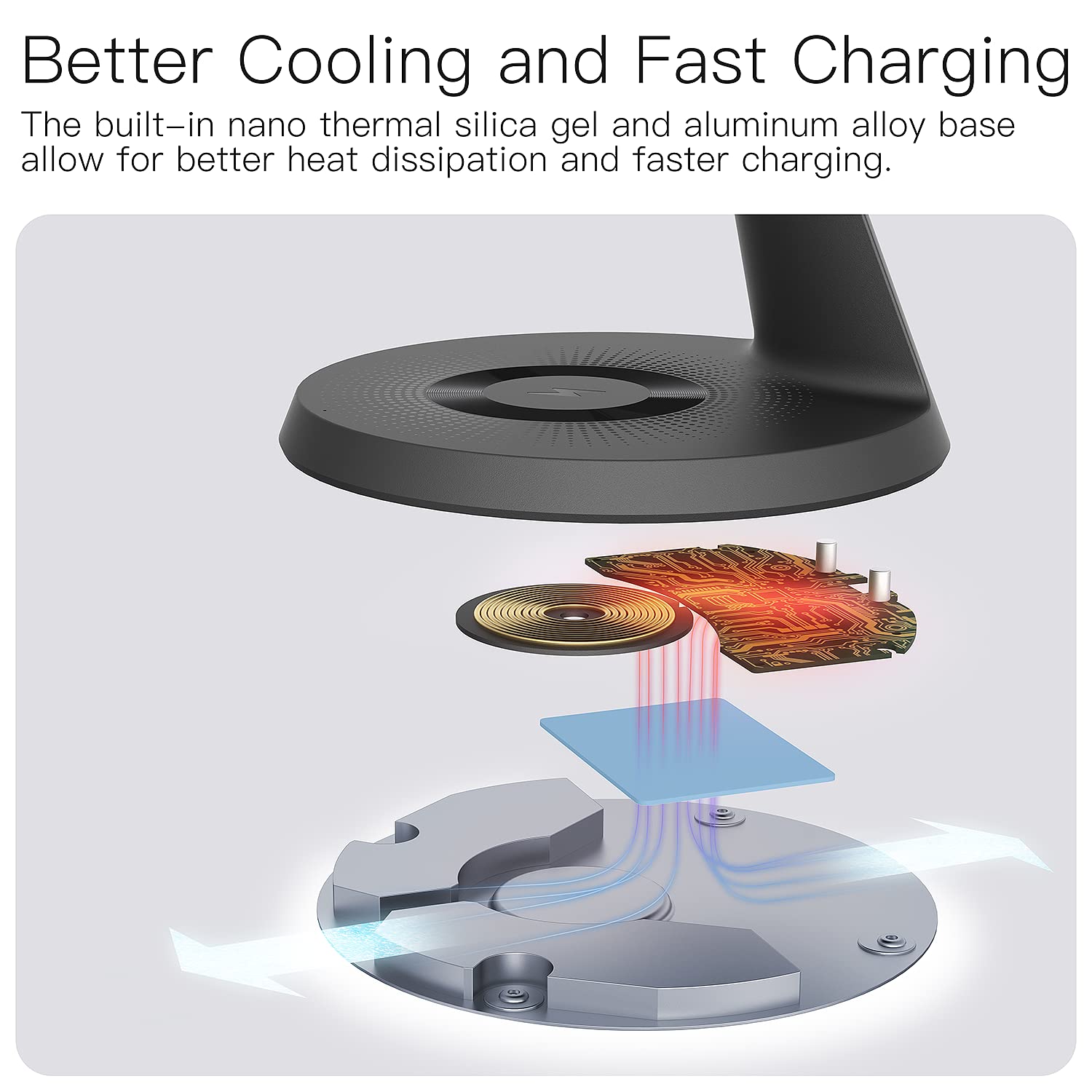 3-in-1 Fast Wireless Charging Station with MagSafe for iPhone 12-16, Apple Watch & AirPods - Compact Charging Stand for Home, Office & Travel | Perfect for Nightstand, Desk & Car Use