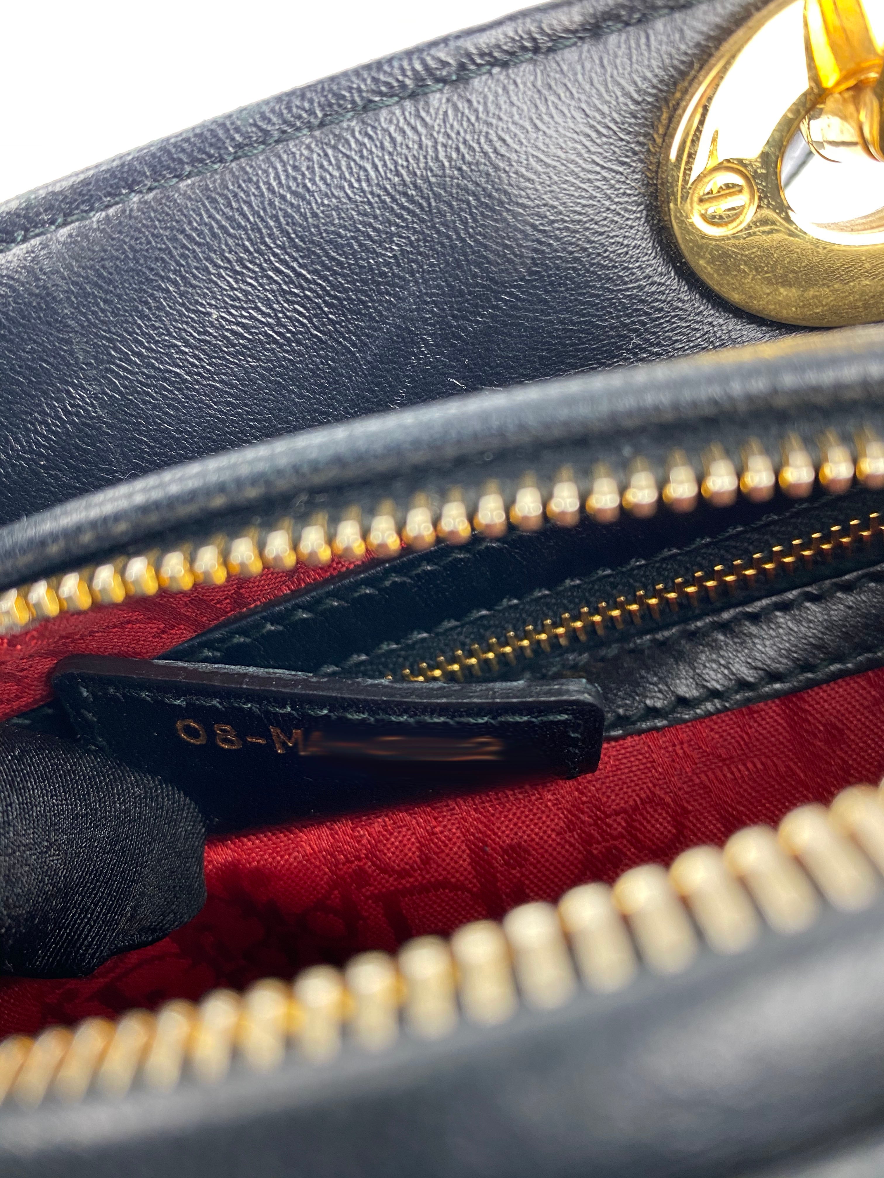 Dior Medium Lady Dior Handbag in Black | Luxury Leather Shoulder Bag for Women | Perfect for Work, Evening Events & Special Occasions