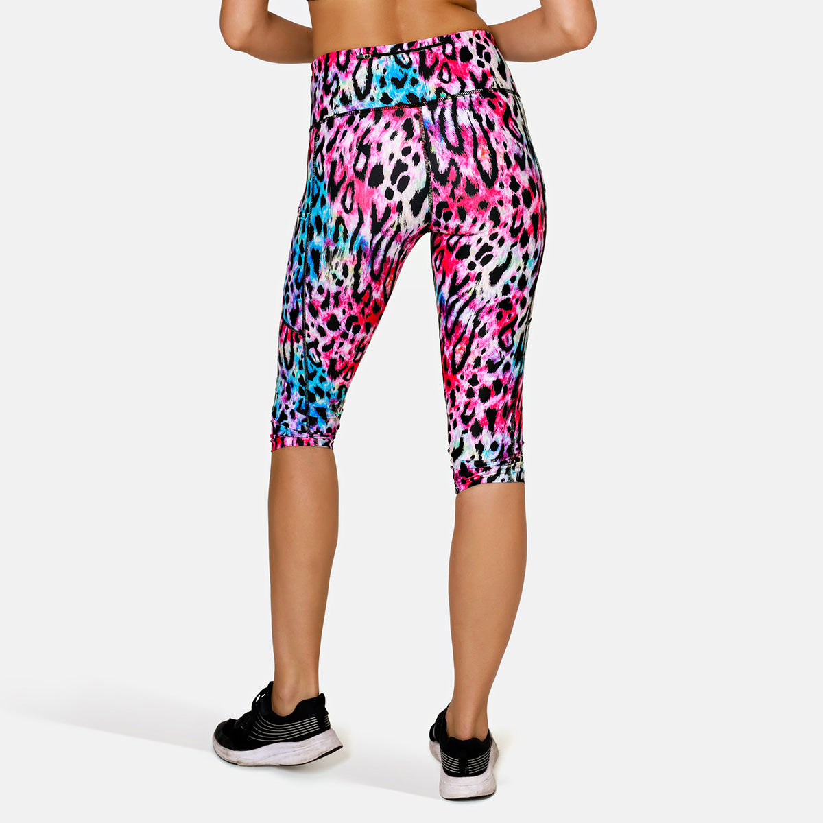 Bengal Blush Capri Pants - Women's High Waisted Yoga Pants for Workout, Lounge & Travel | Soft Stretchy Comfort