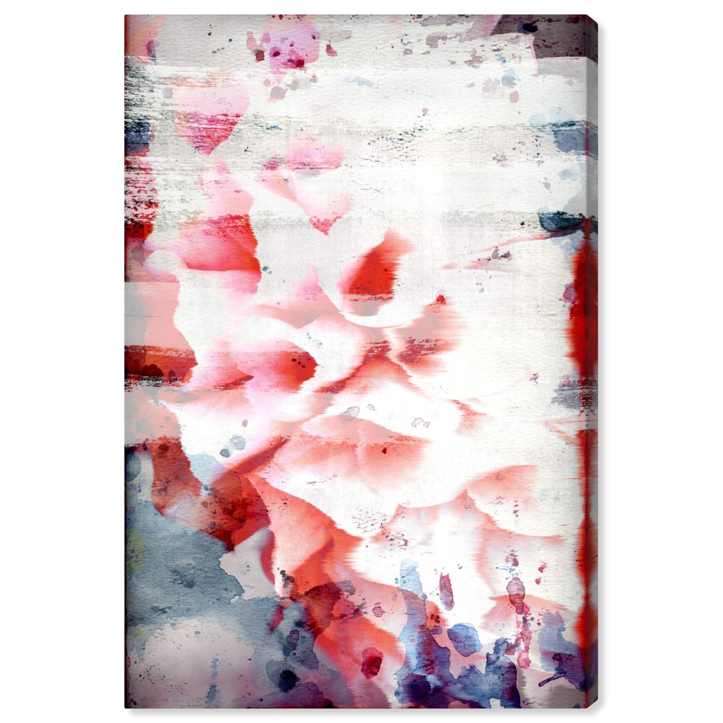 Oliver Gal Artist Co. 'Midnight Bloom' Floral Canvas Wall Art Print - 10x15 Inches Pink & Gray Home Decor | Perfect for Living Room, Bedroom & Office Wall Decor