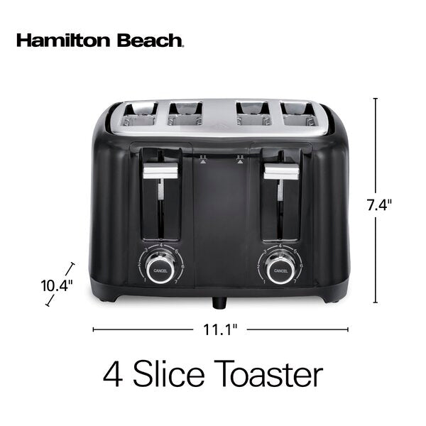 Best 4 Slice Toaster by Hamilton Beach Model 24217 - Perfect for Breakfast, Brunch & Family Meals