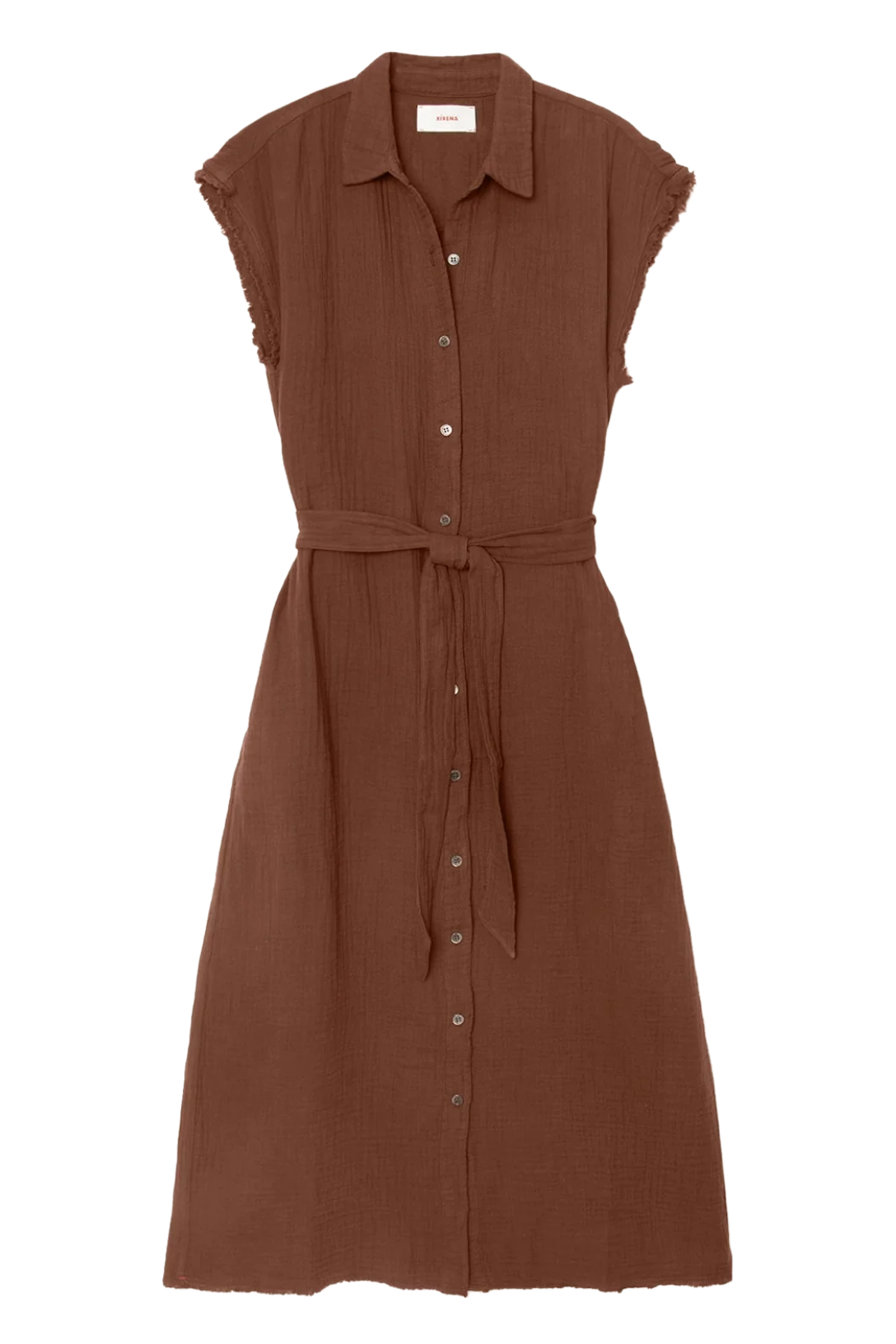 Aliza Dress in Cocoa Bean - Elegant Women's Midi Dress for Casual & Office Wear | Perfect for Work, Dates & Special Occasions