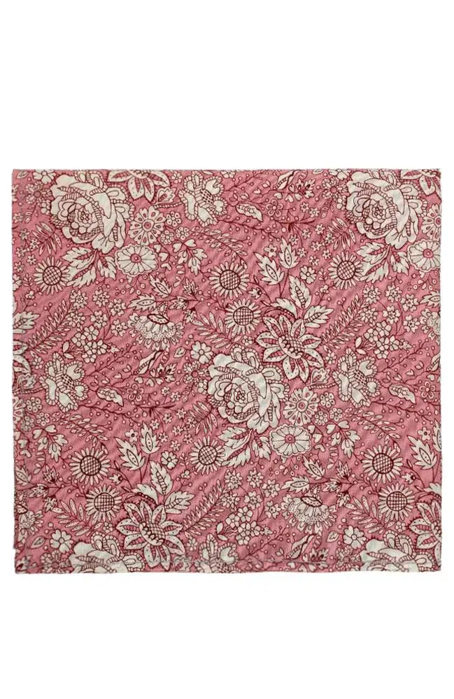 L.A. Smith Pink Hank - Premium Liberty Fabric Handkerchief for Women | Elegant Gift for Weddings, Parties & Special Occasions
