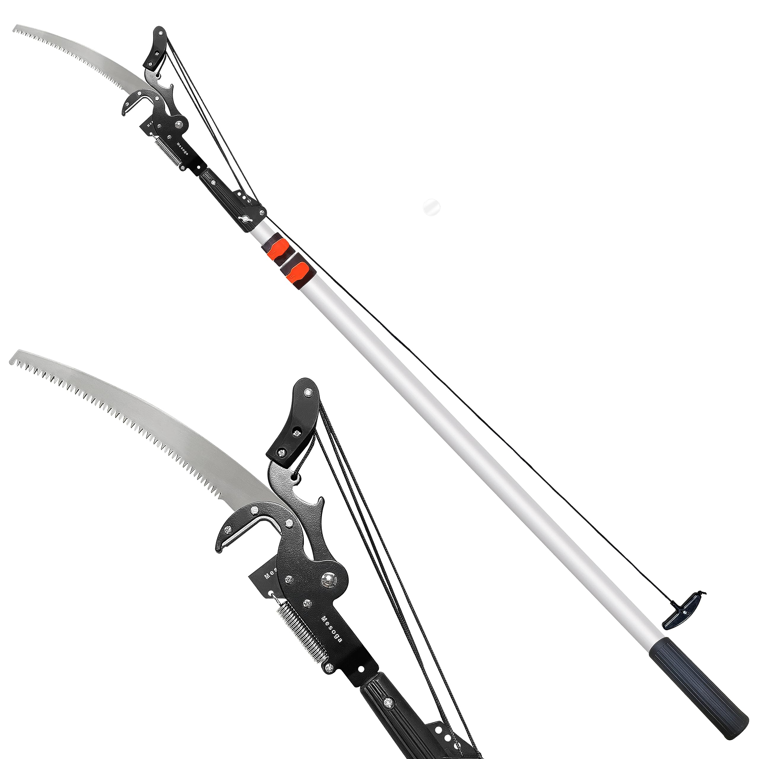 5-13FT Extendable Telescopic Tree Trimmer Pole Saw & Pruner - Long Reach Branch Cutter for Trimming, Pruning & Fruit Picking - Perfect for Gardening, Landscaping & Orchard Maintenance