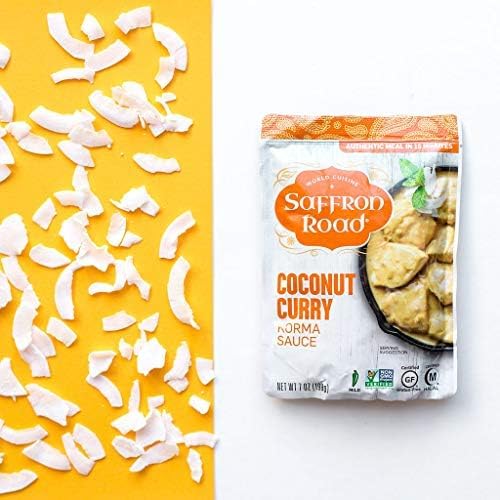 Saffron Road Simmer Sauce Variety Pack - 5 Pack (7 Oz Each) | Non-GMO, Gluten-Free, Halal Certified | Perfect for Indian & Middle Eastern Cuisine, Meal Prep & Quick Dinners