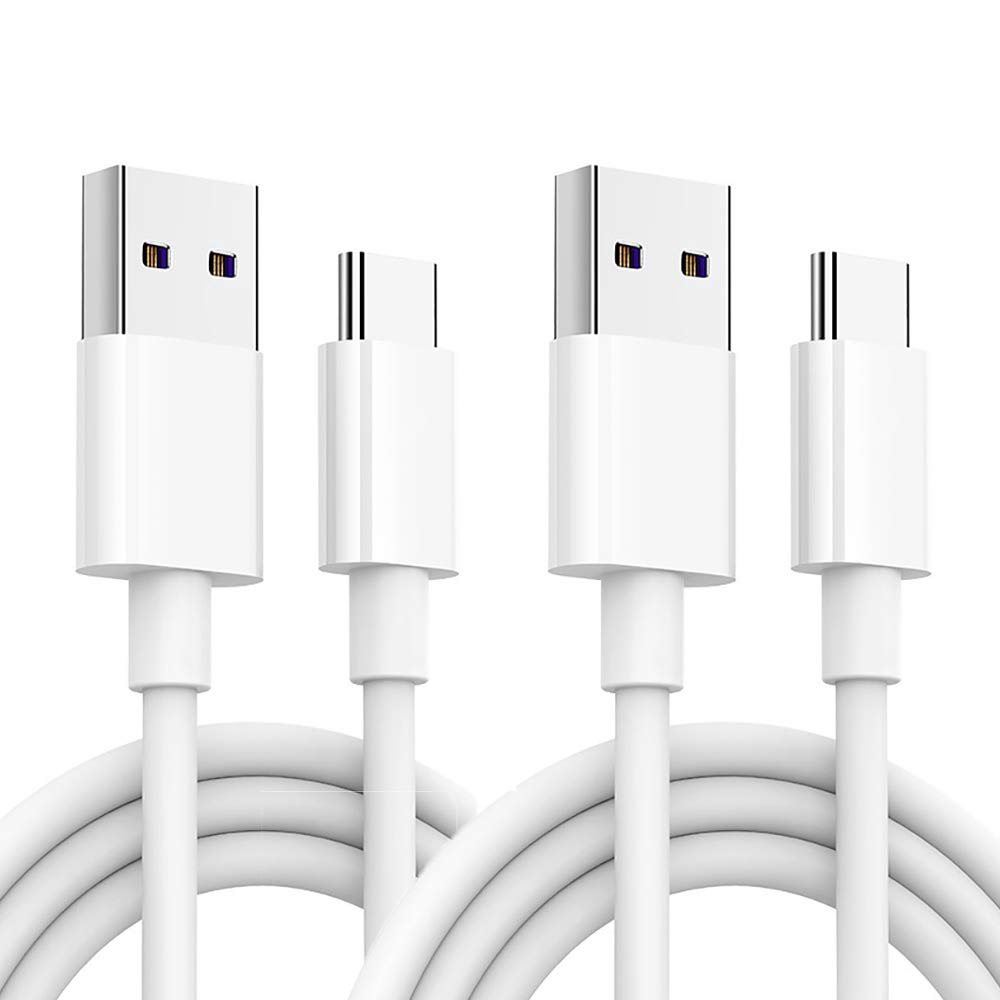 2-Pack 6.6ft USB C Cable Fast Charging Cord - Compatible with Google Pixel 3a/2 XL, iPad Pro 12.9/11 (2018), Galaxy S20 Ultra/S10/S9/Note 10/Tab S4, Nintendo Switch, MacBook Air, Sony Xperia XZ, OnePlus 5/3T - Perfect for Home, Office & Travel Charging