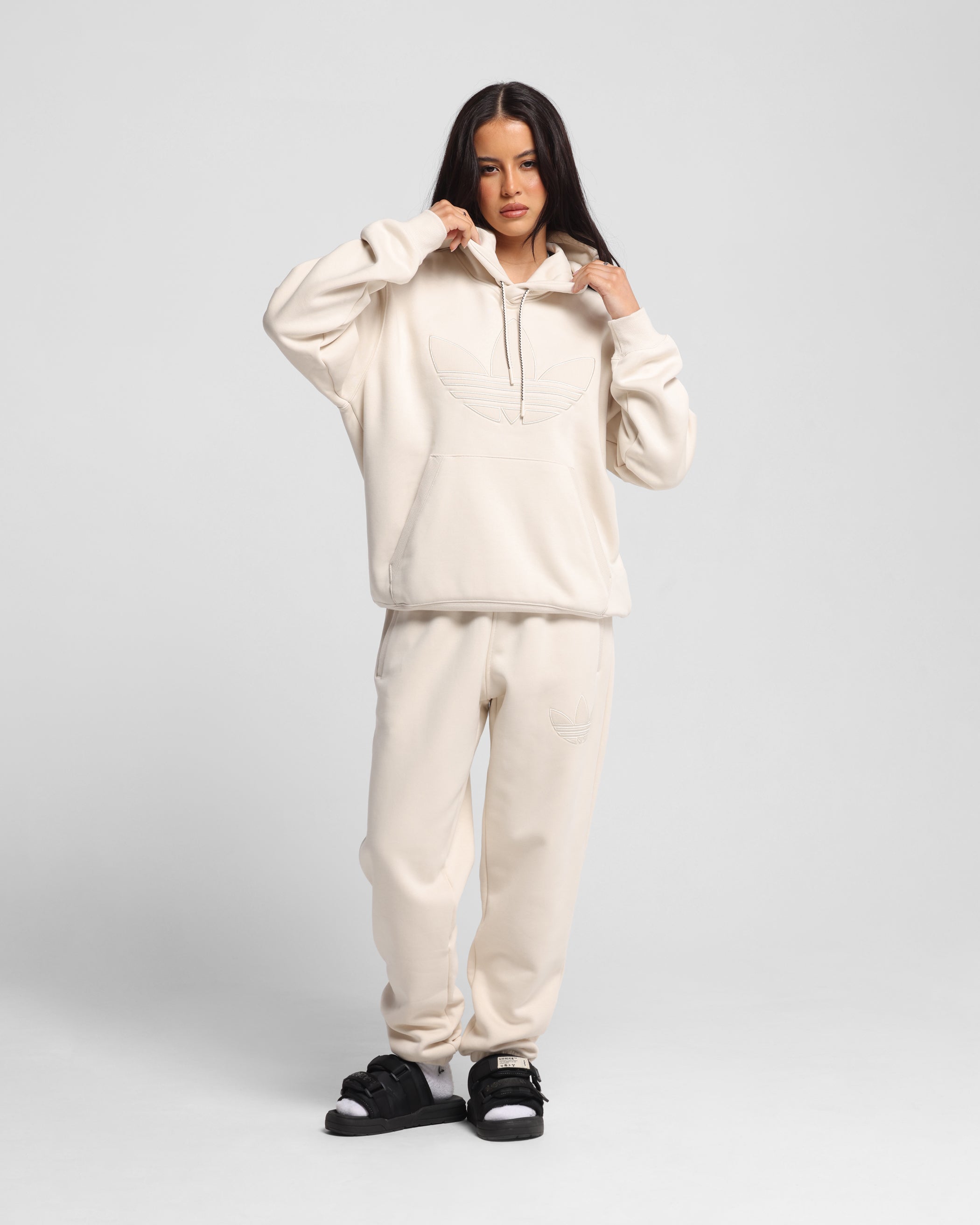 Adidas Originals 70's Fleece Joggers for Men - Soft Comfortable Athletic Pants, Wonder White - Perfect for Running, Gym Workouts & Casual Wear