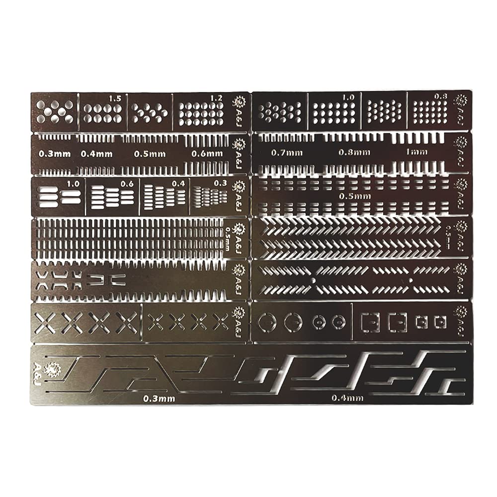 Professional Model Scriber Tool Kit - Precision Scribing, Drilling & Carving Tools for Hobbyists - Perfect for Model Building, DIY Crafts & Miniature Detailing (Includes Auxiliary Rulers) - Ideal for Scale Models, Warhammer, Gundam & RC Car Customization