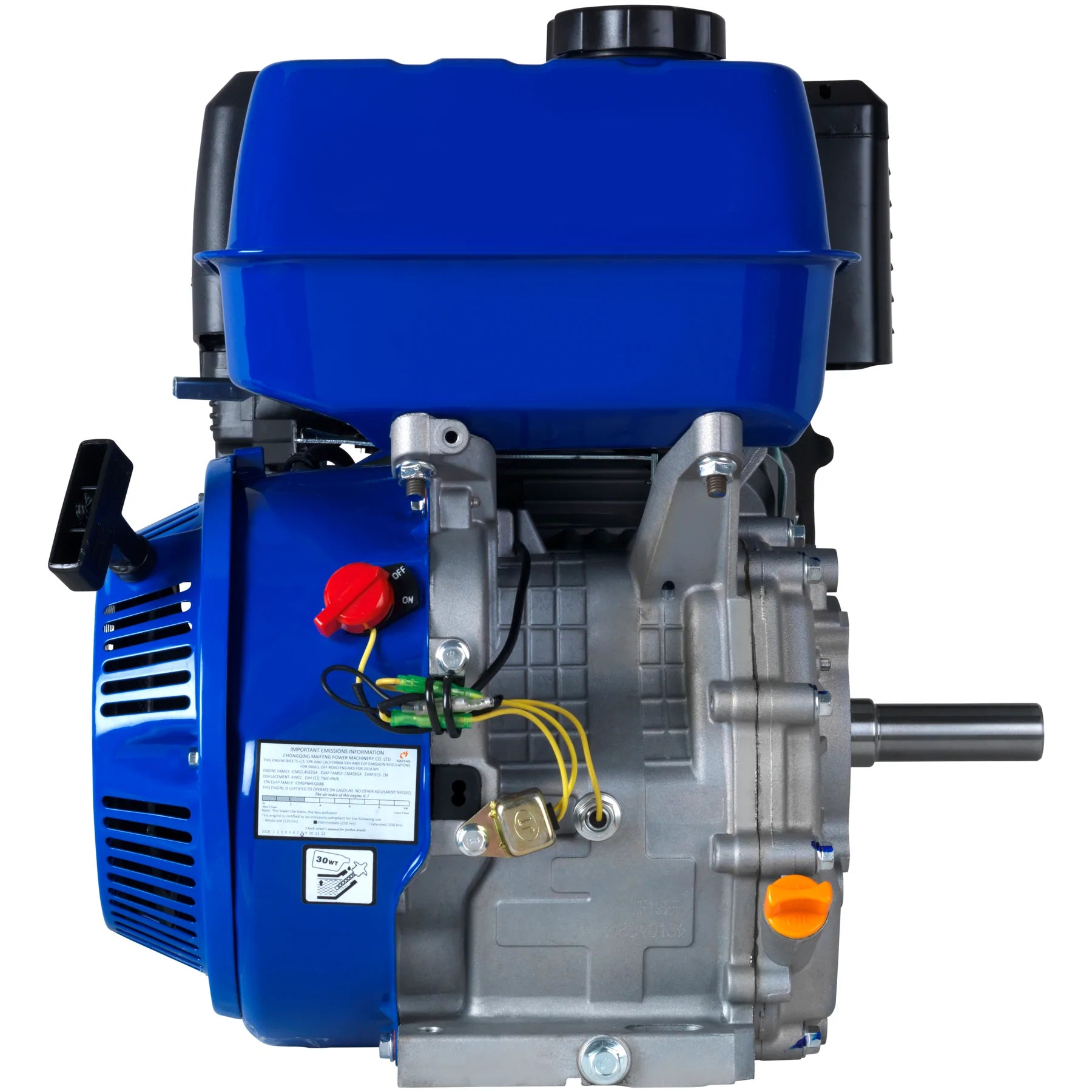 420cc 1 Inch Shaft Gasoline Engine with Recoil Start - Powerful Small Engine for Lawn Mowers, Pressure Washers & Generators