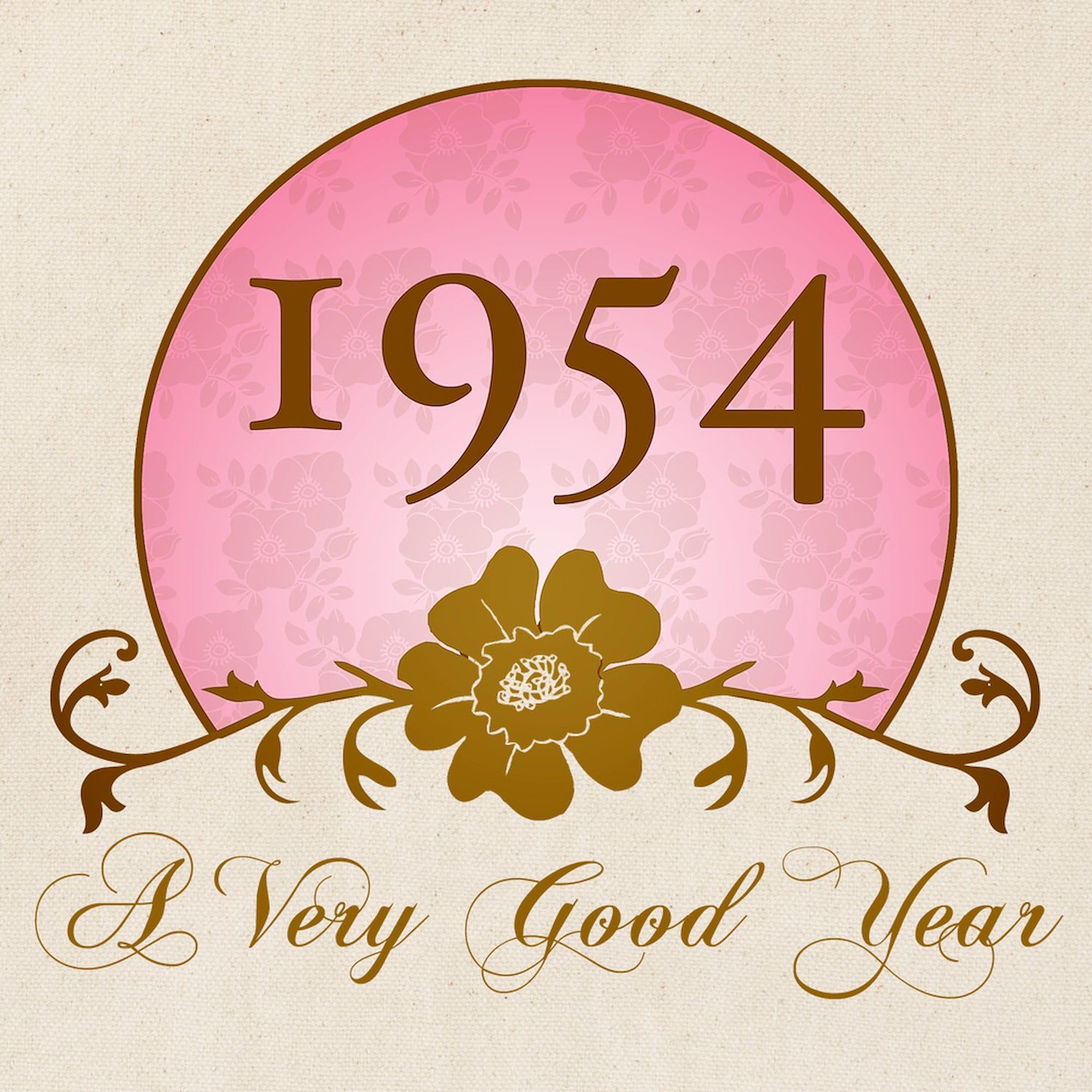 **1954 Birthday Tote Bag for Women - Natural Canvas Reusable Shopping Bag - Perfect for Groceries, Beach Trips & Gifts**