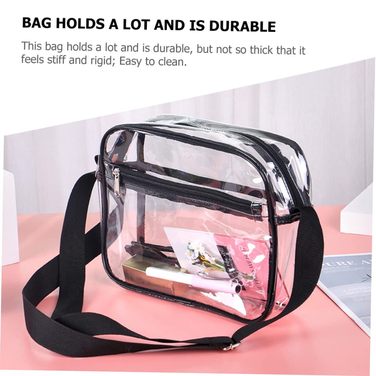 KITANDOVE Women's Crossbody Bag - Lightweight PVC Shoulder Purse for Shopping, Travel & Daily Use | Compact Storage, Fashionable & Durable Handbag for Women