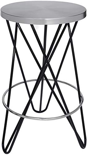 Black, Brushed Silver Finish