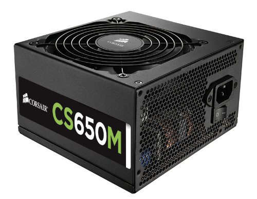 Corsair CSM 650W Power Supply (CP-9020077-NA) - 80 Plus Gold Certified, Semi-Modular PSU for Gaming PC, Workstation & Home Office Computers