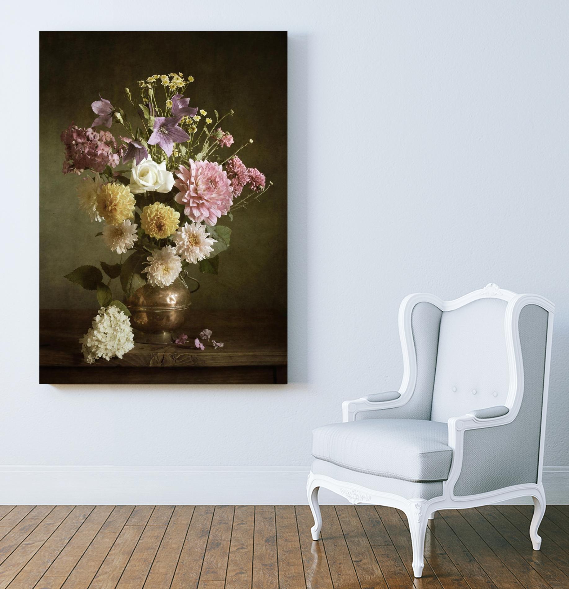 Bouquet II - Premium Artificial Silk Flower Arrangement for Home Decor, Wedding Centerpieces, and Party Decorations