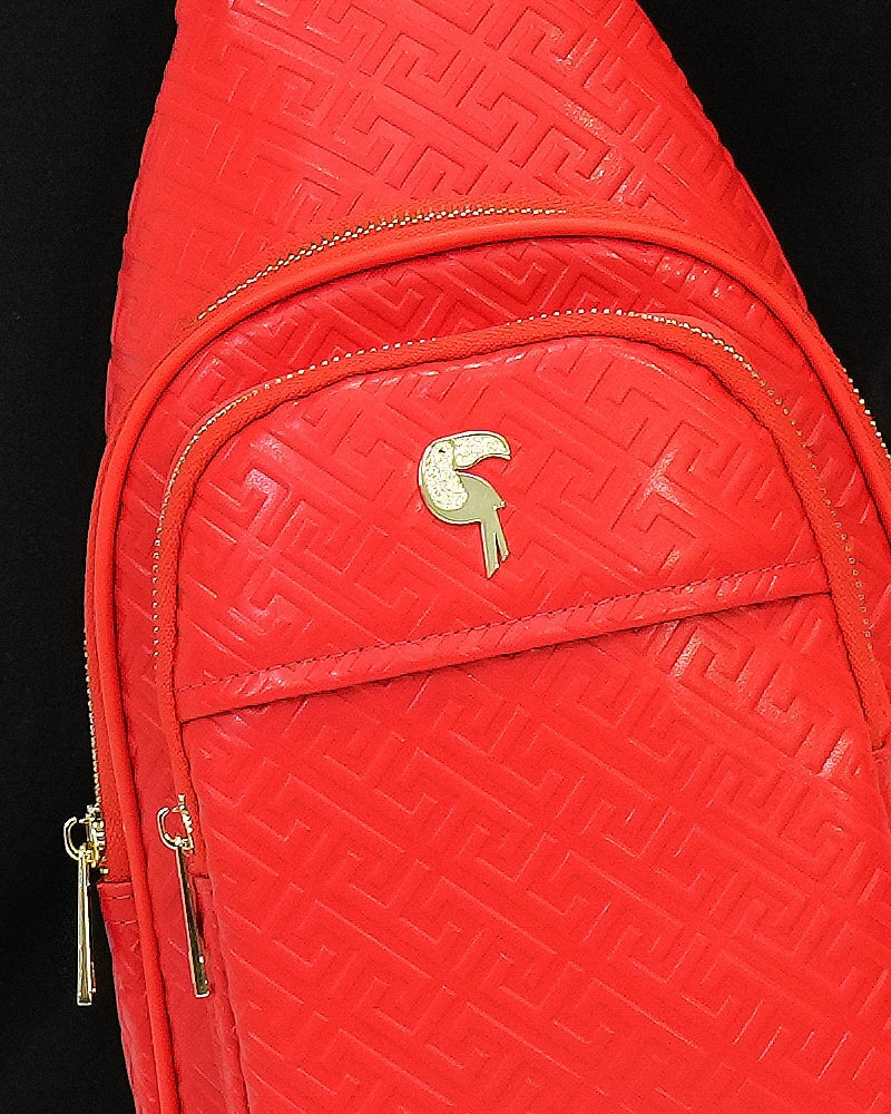 Premium Genuine Red Leather Messenger Bag for Men & Women - Stylish & Durable Crossbody Laptop Bag for Work, Travel & Everyday Use