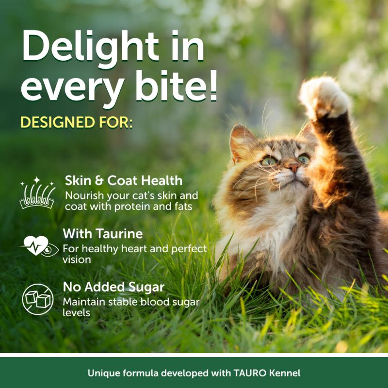 Premium Tuna & Shrimp Wet Cat Food for Adult Cats - All Breeds, Grain-Free Recipe - Perfect for Picky Eaters & Senior Cats at Mealtime