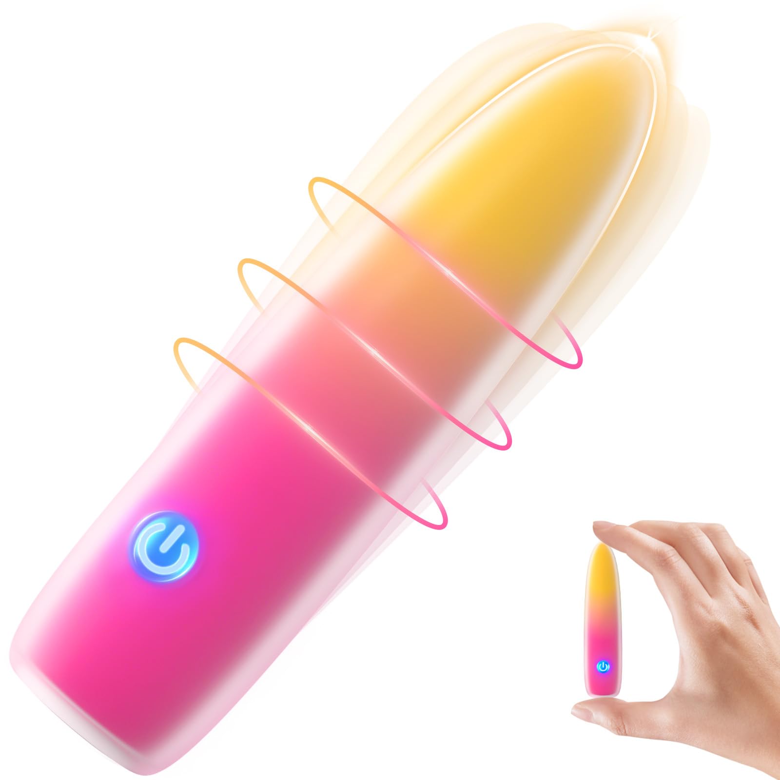 Mini Bullet Vibrator for Women - Body-Safe Silicone, Waterproof, USB Rechargeable with 10 Vibration Modes - Clit & Nipple Stimulator for Couples - Perfect for Solo Play, Foreplay & Intimate Moments