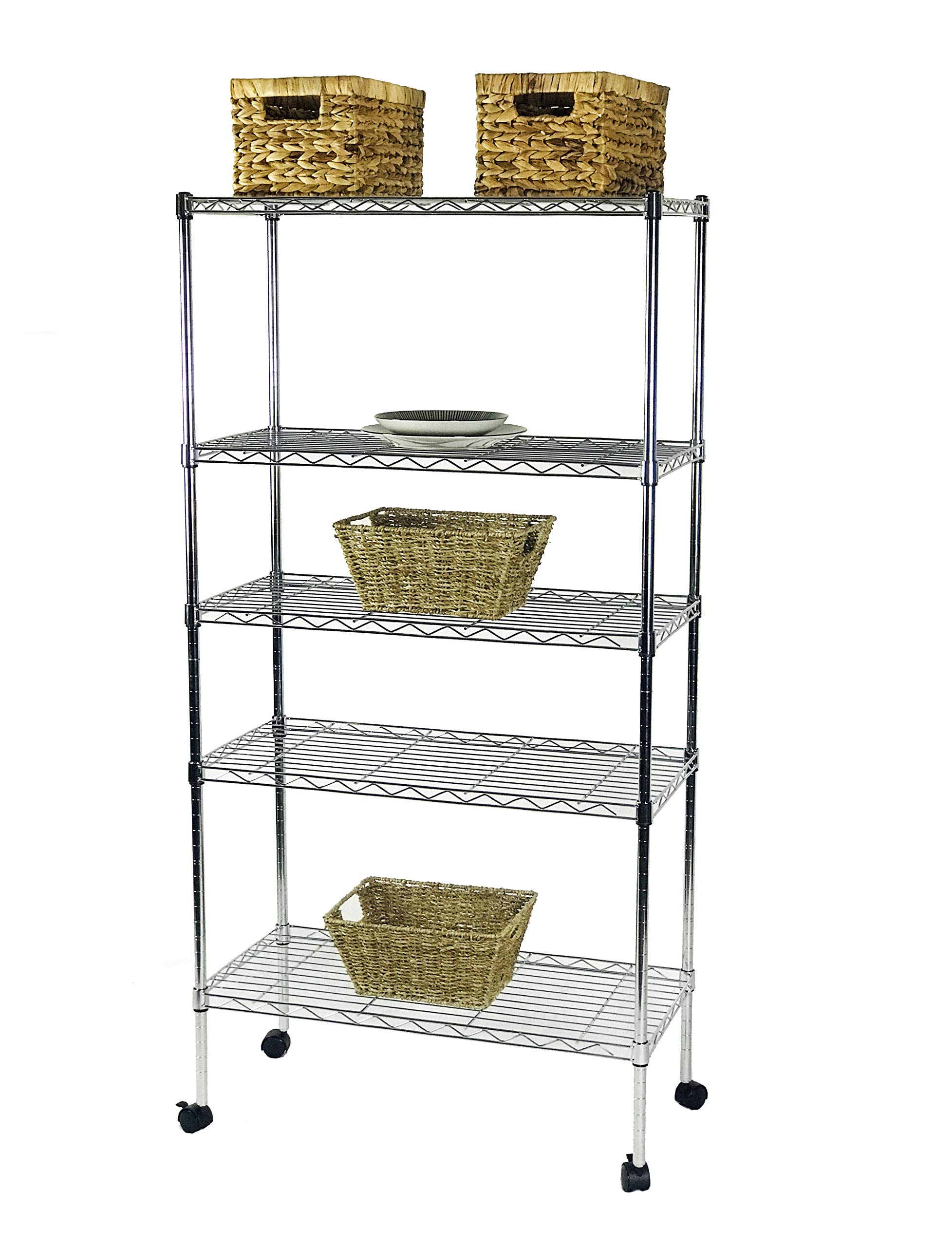 5-Tier Heavy Duty Wire Shelving Unit - 14