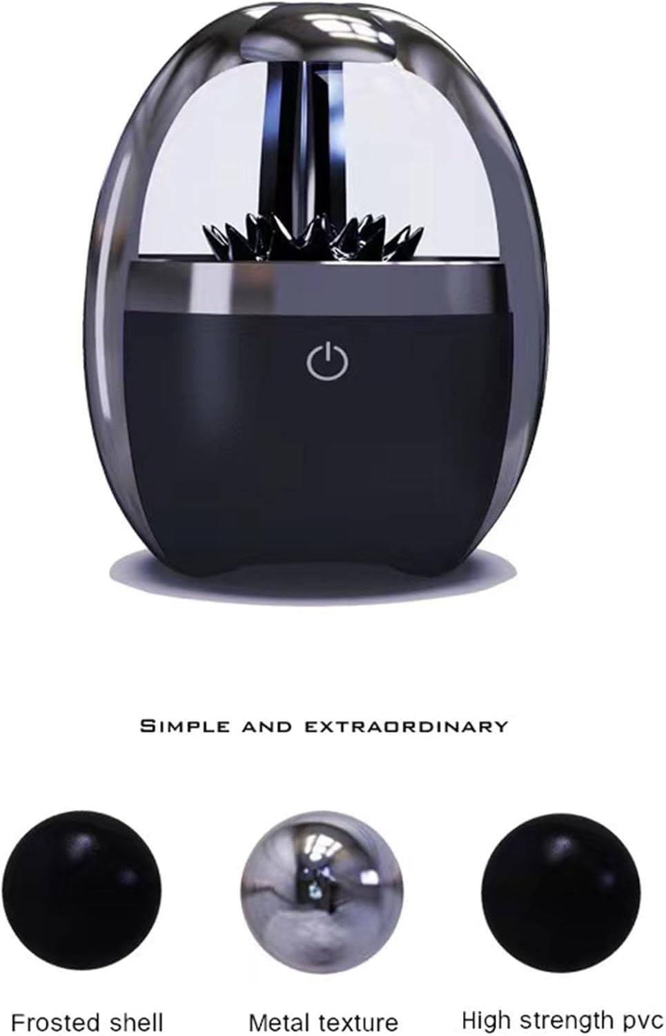 Ferrofluid Bluetooth Speaker with 4-Color Customizable LED Lights | Wireless Bluetooth 5.0 Speaker for Home, Office & Parties | Cool Tech Gadget for Men's Birthday Gifts