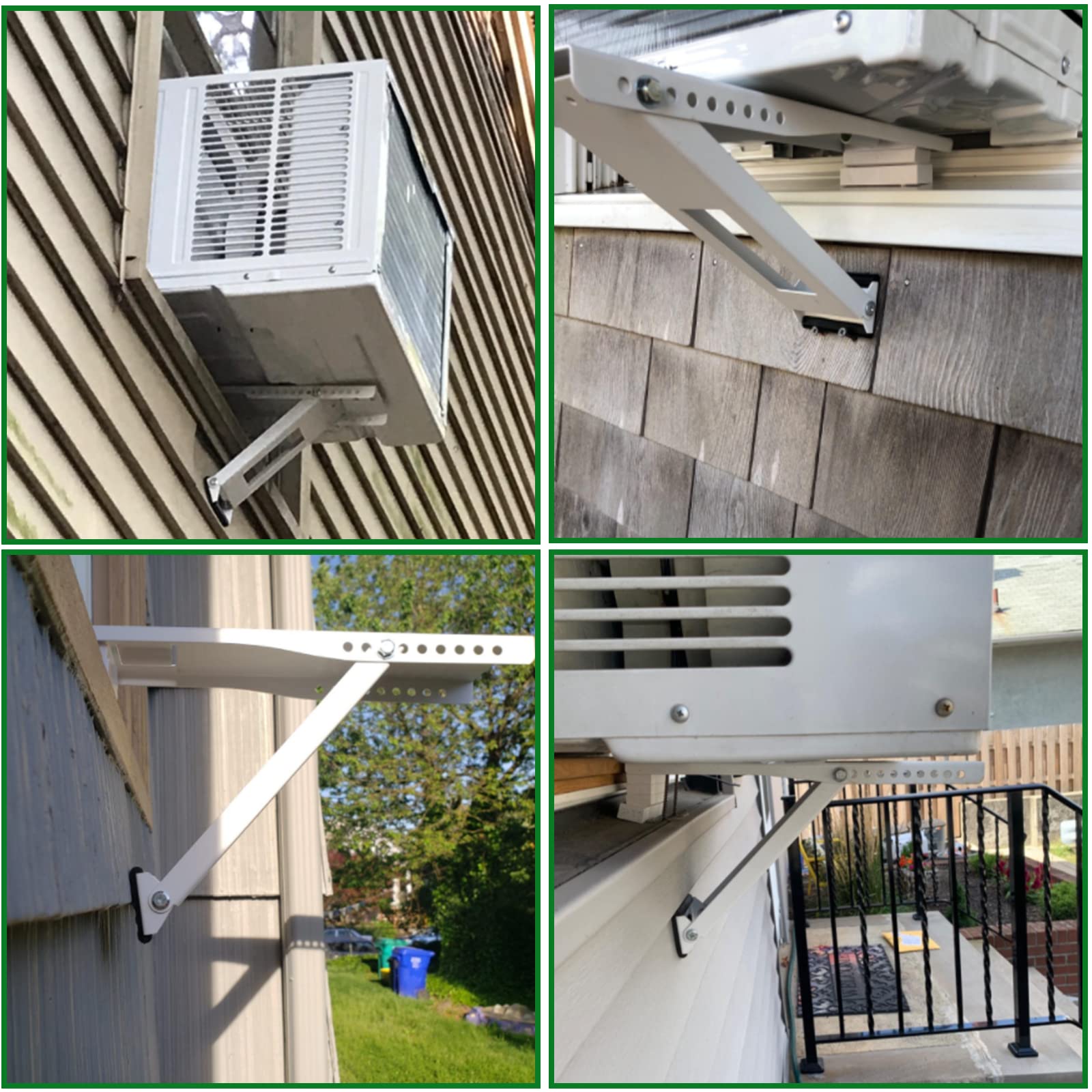 Heavy Duty Universal Window Air Conditioner Bracket - Supports Up to 165 lbs for 9,000-22,000 BTU AC Units - Secure Mounting Kit for Window AC Installation - Perfect for Bedroom, Office & Apartment Cooling
