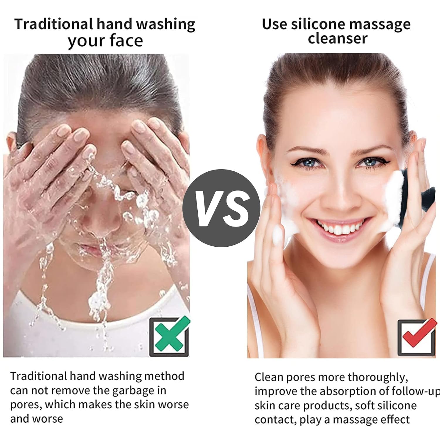 Premium Silicone Body Scrubber for Bathing - Exfoliating Dead Skin Remover, Super Soft Reusable Shower Brush for Men, Women & Kids - Gentle Exfoliation for Smooth Skin - Perfect for Daily Shower & Spa Use