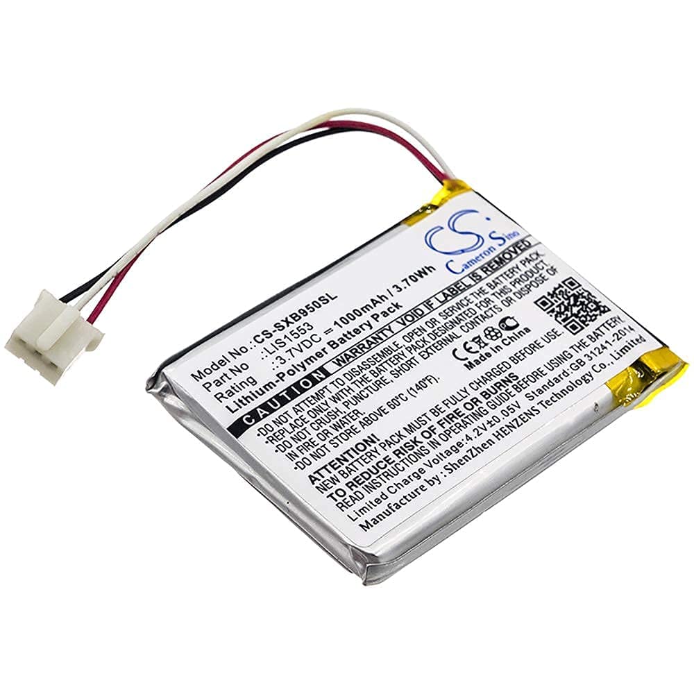Original Sony MDR-XB950N1 WH-CH700N SRS-WS1 Replacement Battery - 1000mAh LIS1553 (SY6) Compatible - Perfect for Wireless Headset Power Replacement & Extended Usage