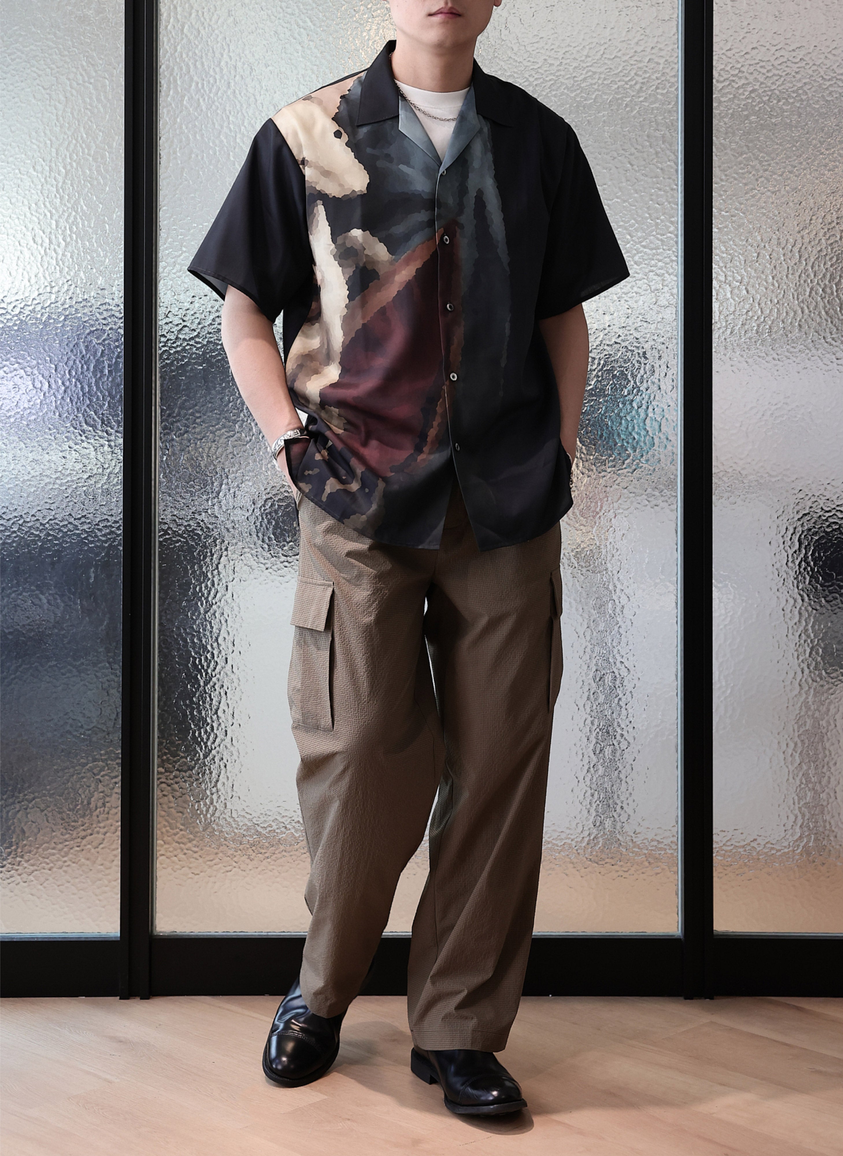 Seersucker Solotex M47 - Premium Men's Summer Shirt for Casual & Business Wear - Ideal for Office, Travel & Outdoor Events