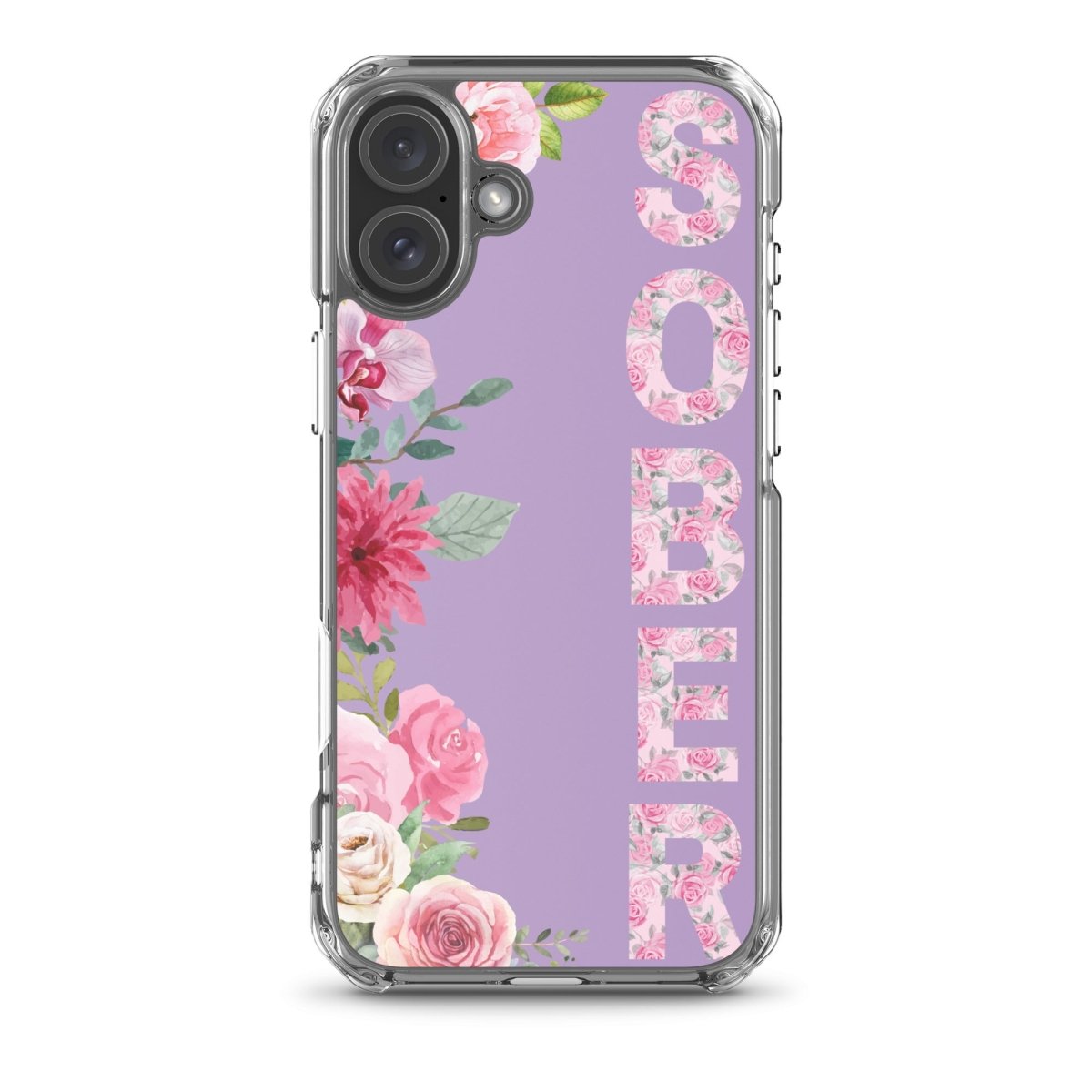 SOBER Rosé Chinoiserie iPhone Case - MagSafe® Compatible Protective Cover for iPhone 13/14/15 Pro - Elegant Floral Design for Women - Perfect for Daily Use, Office & Travel