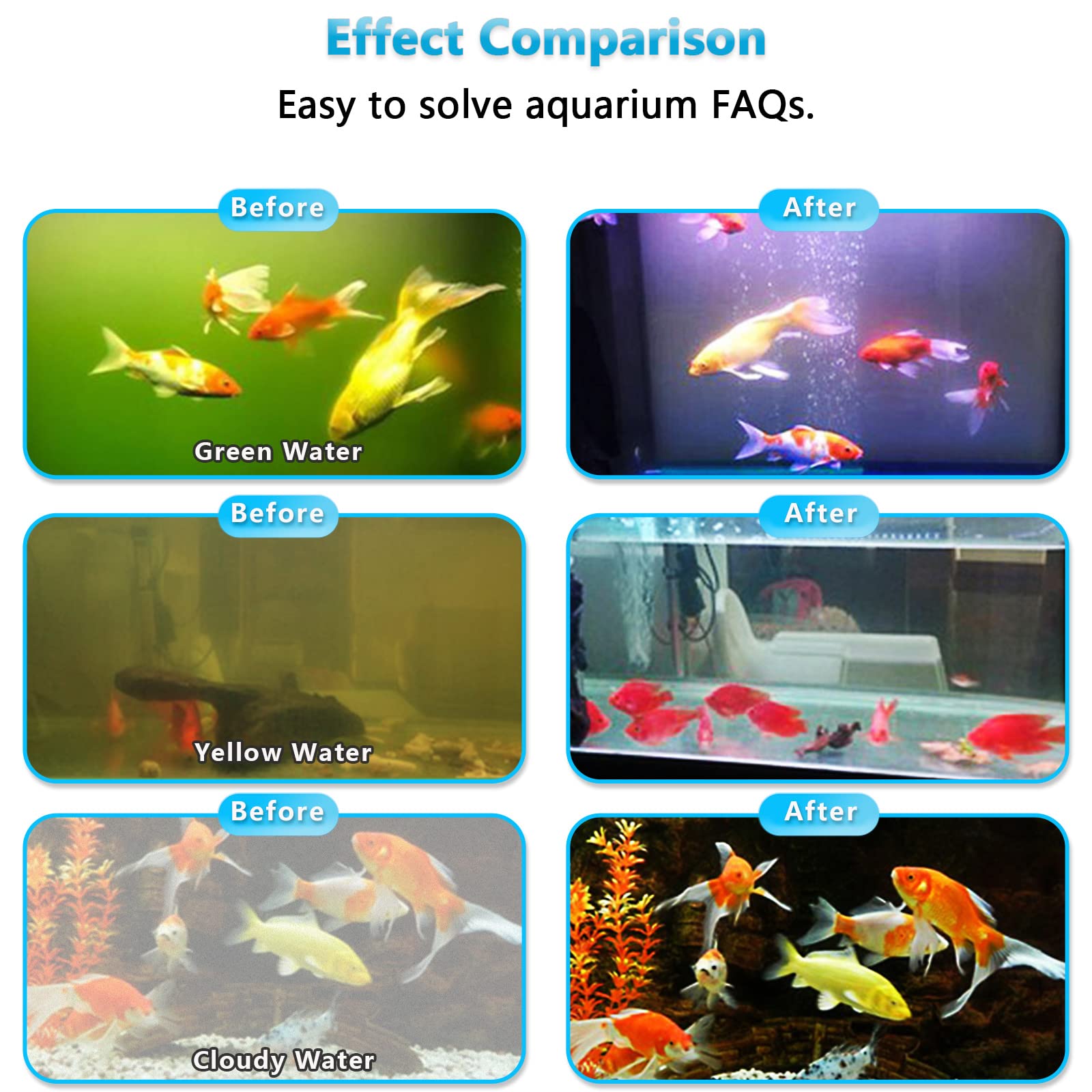 Premium Fish Tank Filter & Aquarium Ozone Generator Set TCE900 - Ideal for 10-40 Gallon Freshwater & Saltwater Tanks | Perfect for Home, Office & Pet Store Aquariums | Reduces Algae & Improves Water Clarity