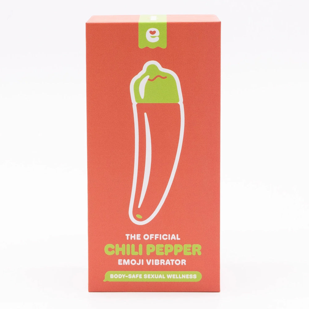 Emojibator Chili Pepper Emoji Mini Vibrator - Waterproof Silicone Personal Massager for Women, Perfect for Travel & Discreet Pleasure