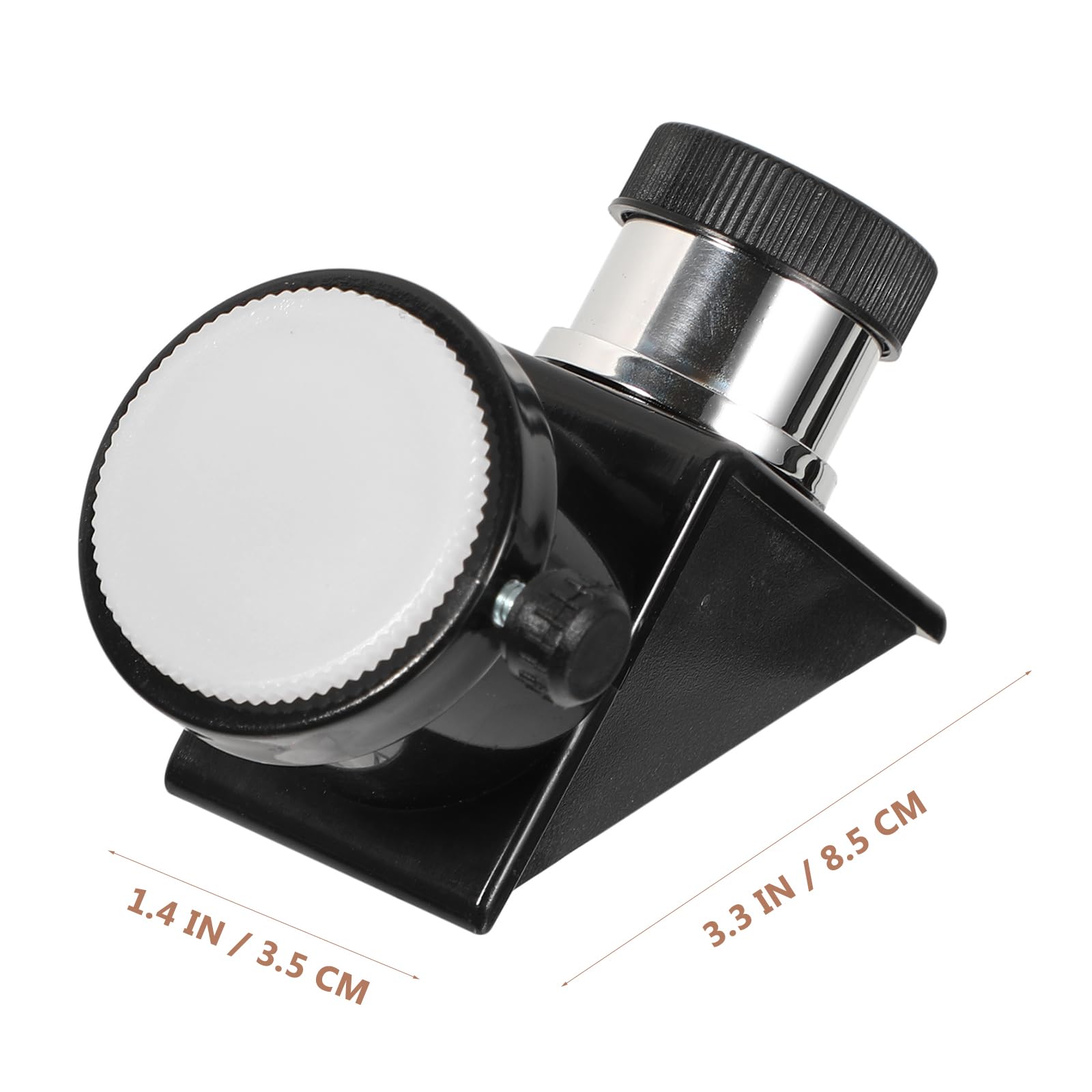 ULTECHNOVO 90 Degree Diagonal Mirror - 0.96 Inch Dielectric Star Diagonal for Telescopes - 90 Zenith Mirror Astronomy Accessory (Black) - Perfect for Stargazing, Astrophotography & Celestial Observation