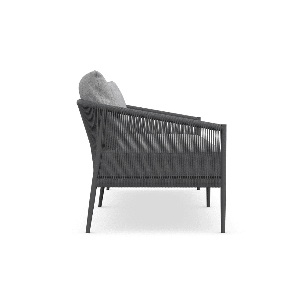 Catalina 3-Seat Outdoor Patio Sofa Set - Waterproof Wicker Furniture for Garden, Poolside, Deck & Backyard Relaxation