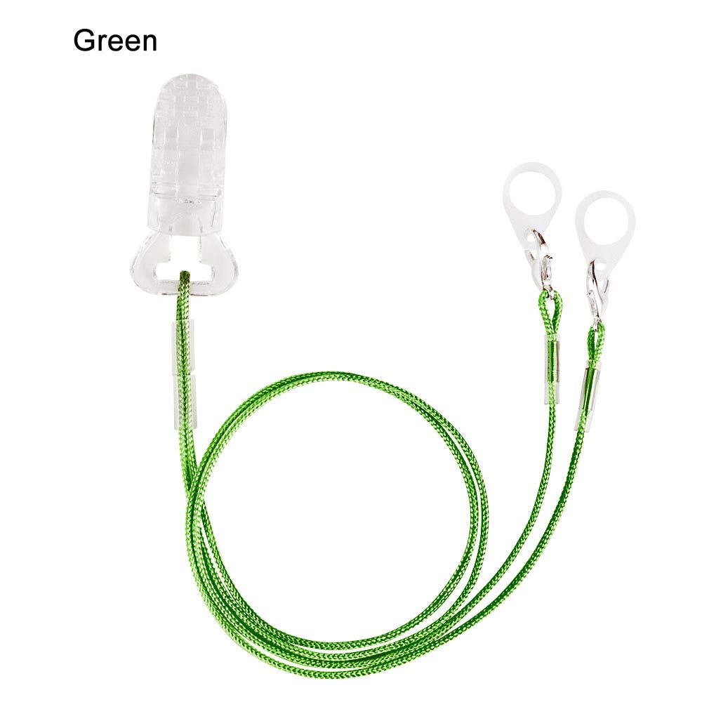 Hearing Aid Clip - Anti-Loss Lanyard for BTE Hearing Aids, Secure Holder for Adults & Seniors (Green) | Perfect for Daily Use, Travel & Active Lifestyles