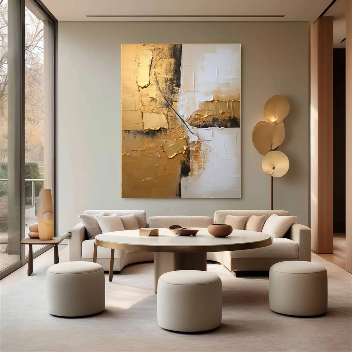 Abstract Painting #AB 231 - Modern Wall Art for Living Room, Bedroom & Office Decor | Large Canvas Artwork for Home & Office Interior Design