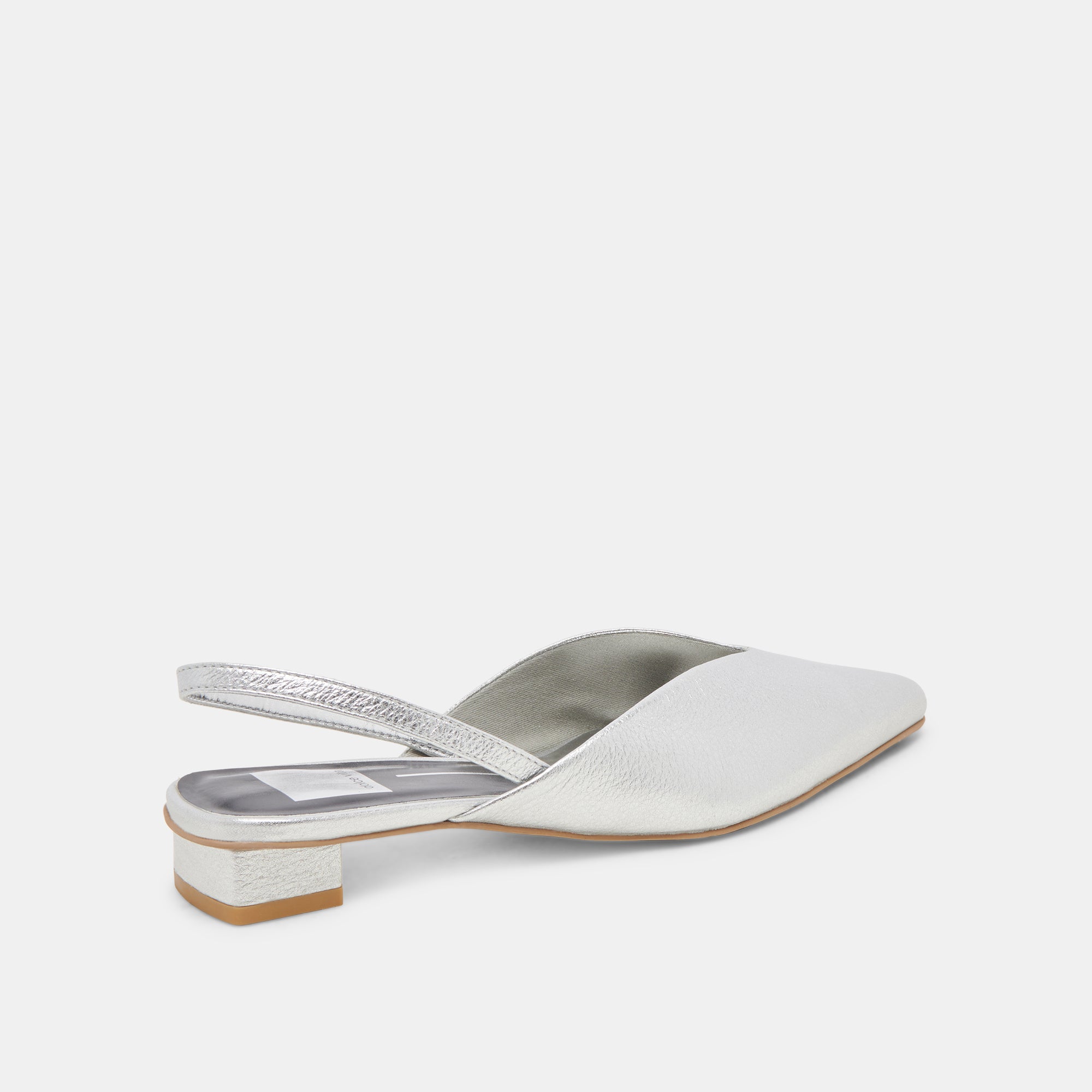 BYANCA Women's Distressed Leather Flats in Silver - Comfortable & Stylish Slip-On Shoes for Casual Wear, Office & Everyday Outfits