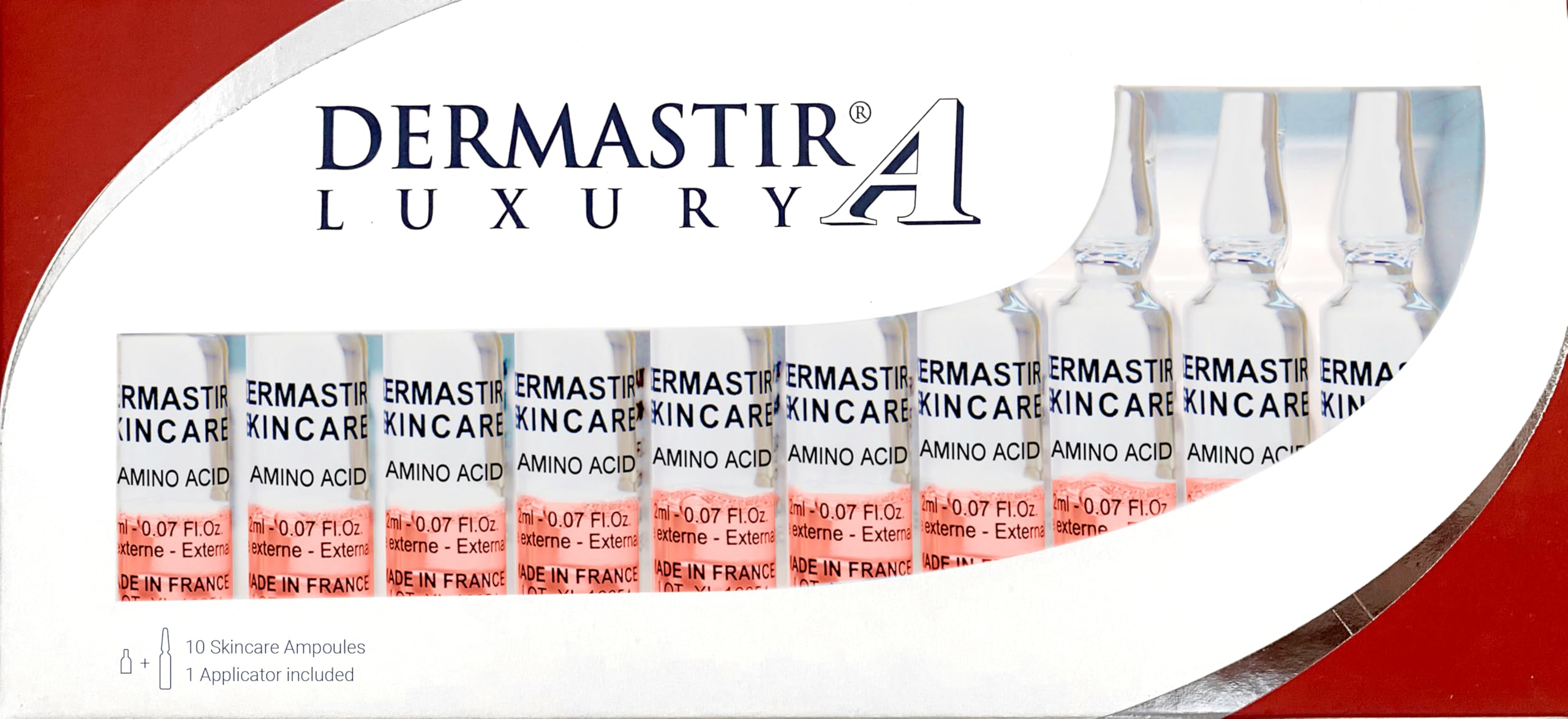 DERMASTIR Amino Acids Ampoule - Hydrating & Anti-Aging Facial Serum for Glowing Skin | Perfect for Daily Skincare Routine & Night Treatment