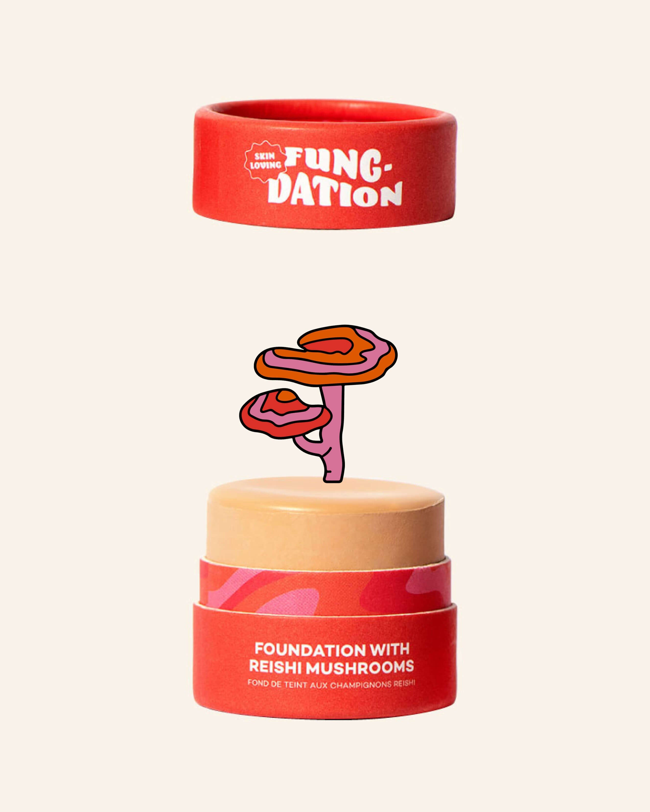 Fungdation Mushroom Foundation - Natural Vegan Makeup for Flawless Coverage | Perfect for Daily Wear & Sensitive Skin