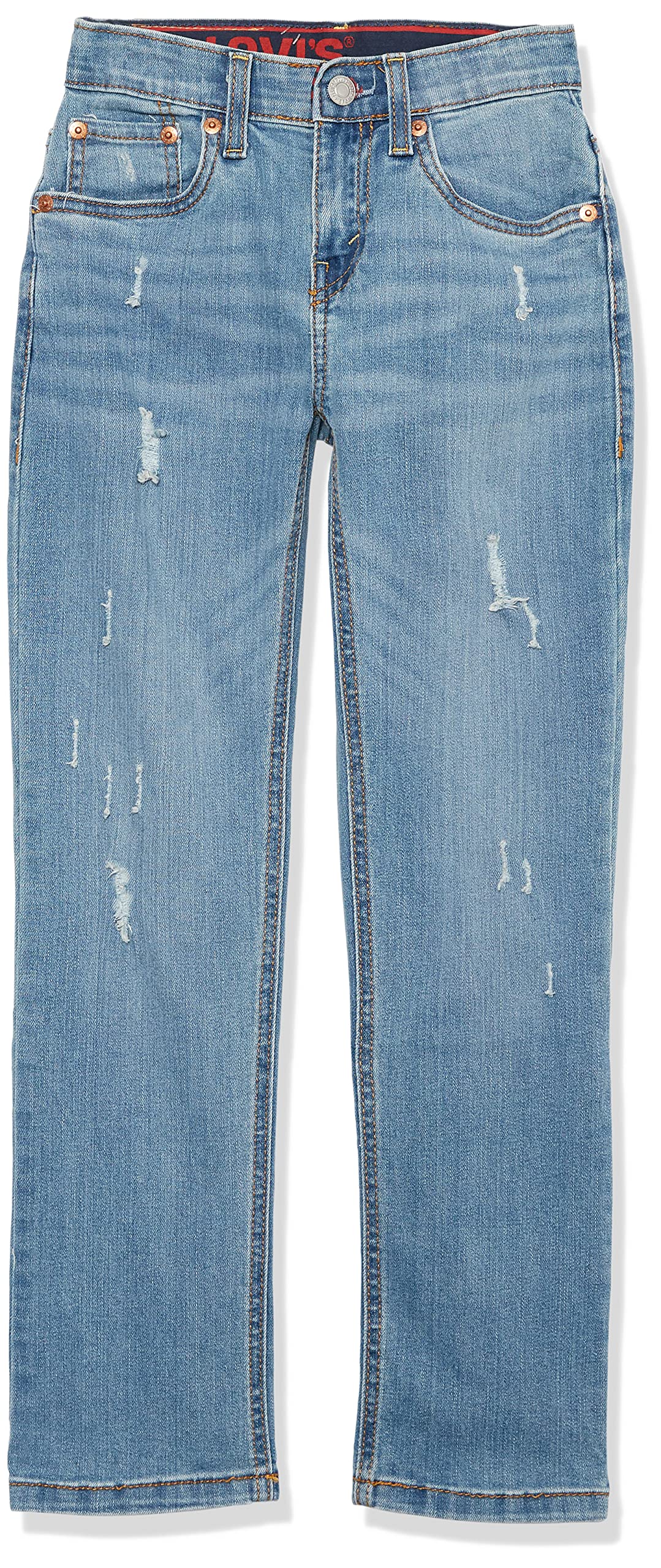 Levi's Boys' Straight Fit Jeans - Classic Denim Pants for School, Play & Everyday Wear | Durable & Comfortable Kids Jeans for Active Lifestyles